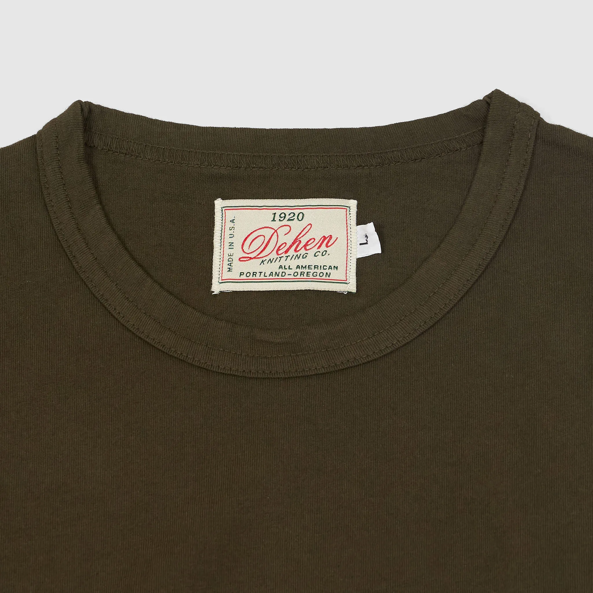 Dehen 1920 Long Sleeve Heavy Weight Cotton Crew Neck T-Shirt sold by DeeCee style product image thumbnail 2