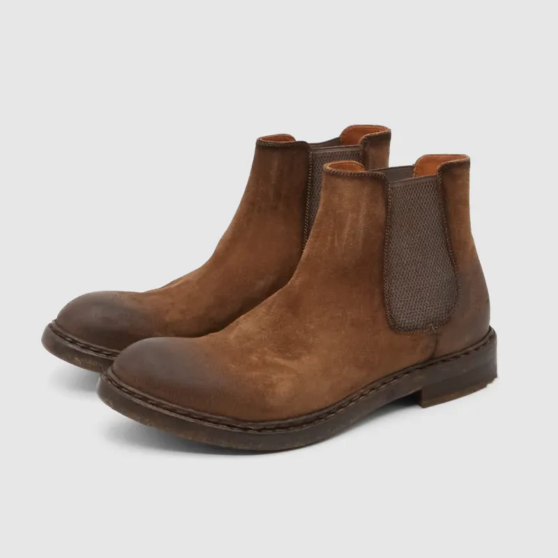 Crispiniano Roughout Suede Chelsea Boot sold by DeeCee style