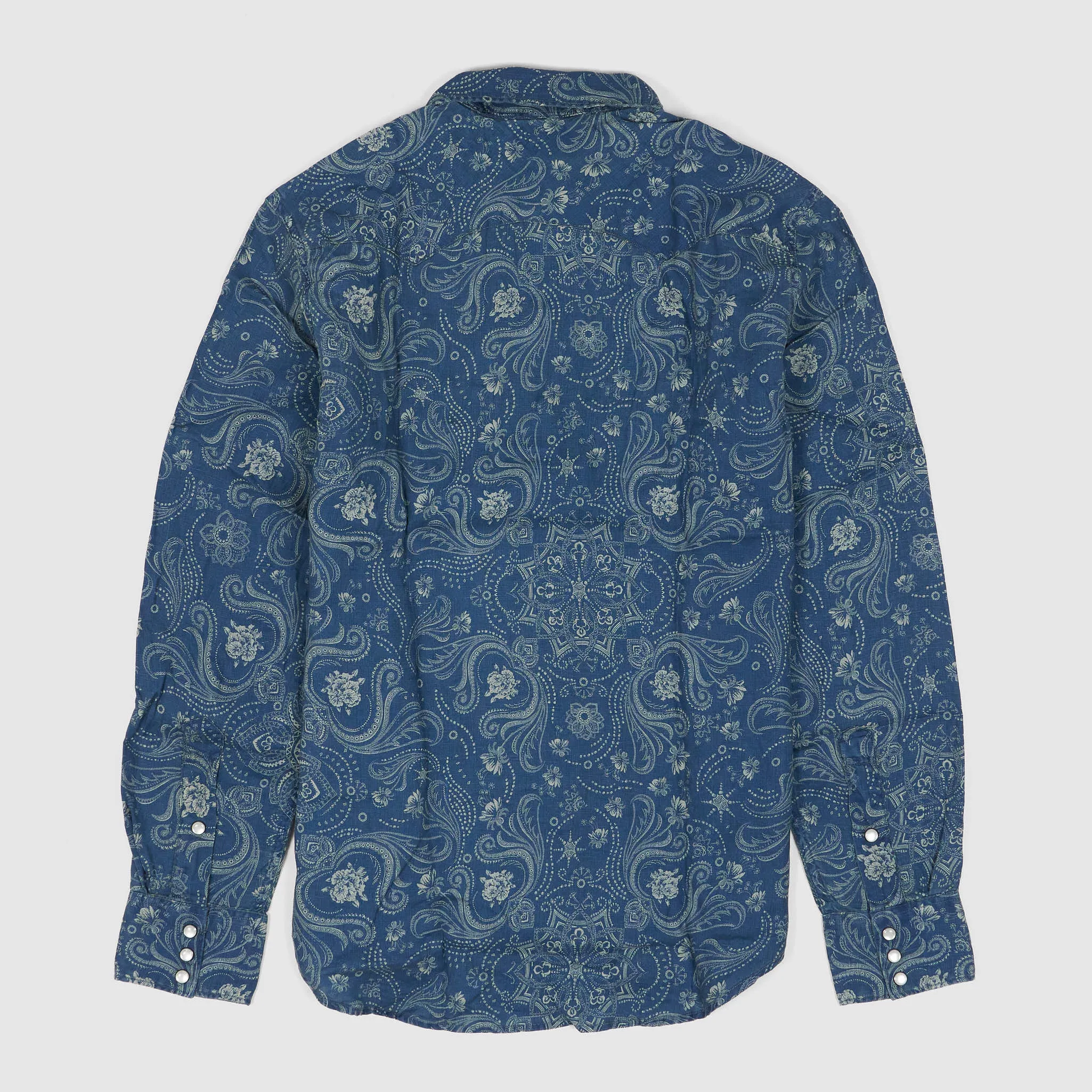 Double RL Long Sleeve Linen Western Sport Shirt sold by DeeCee style product image thumbnail 2