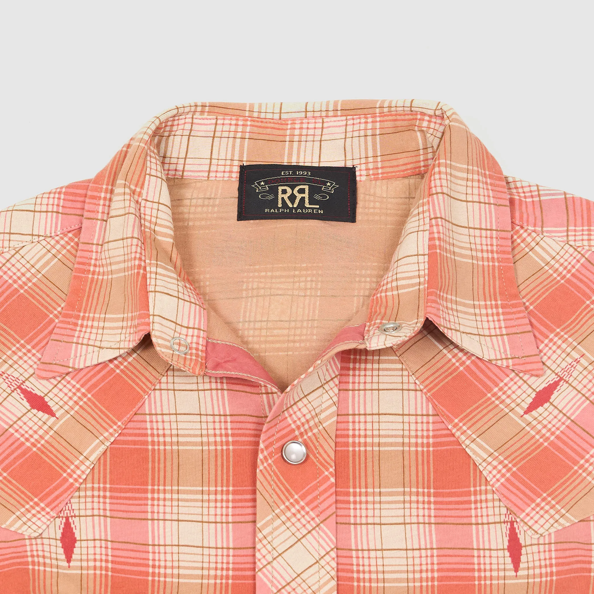 Double RL Long Sleeve Plaid Jersey Western Shirt sold by DeeCee style product image thumbnail 2