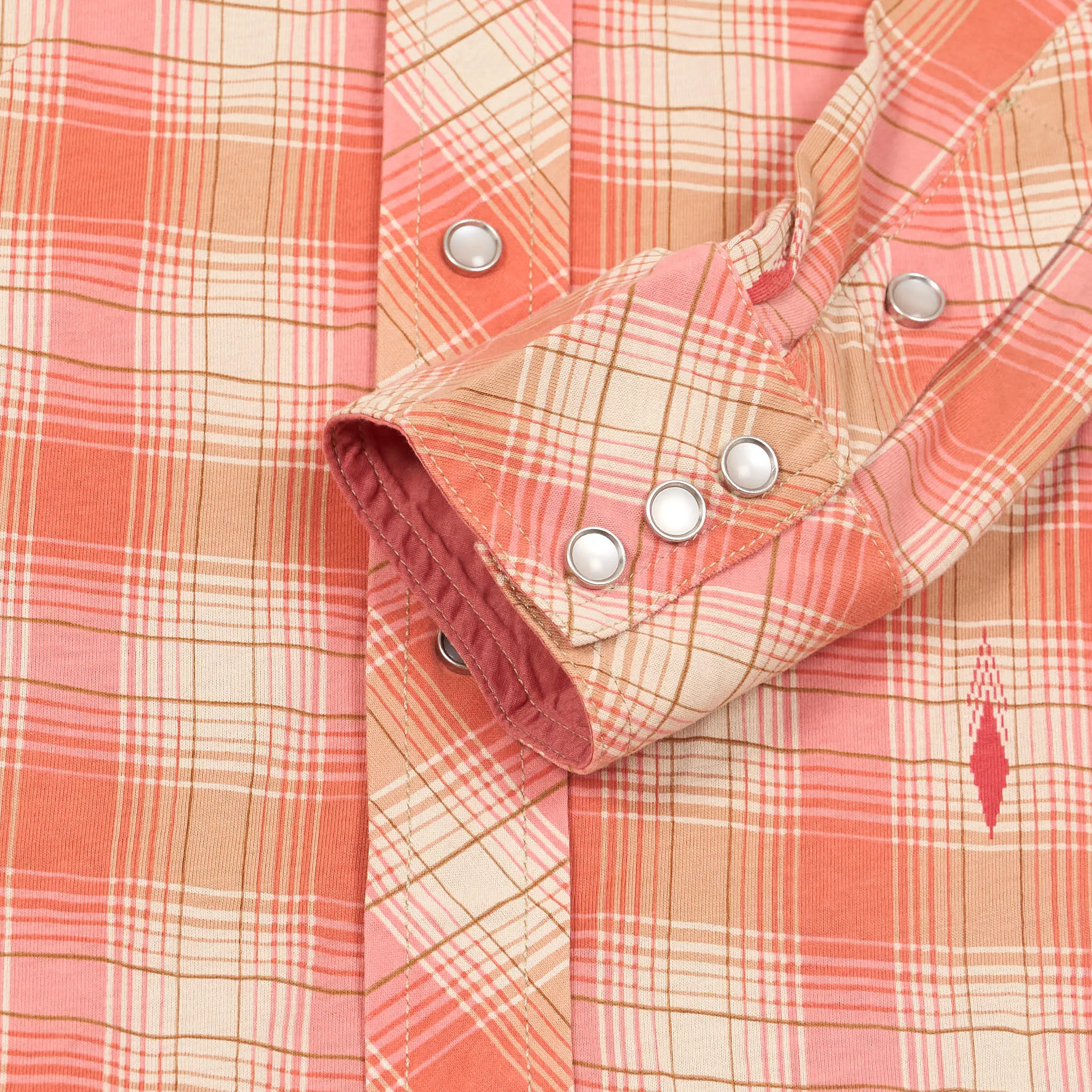 Double RL Long Sleeve Plaid Jersey Western Shirt sold by DeeCee style product image thumbnail 5