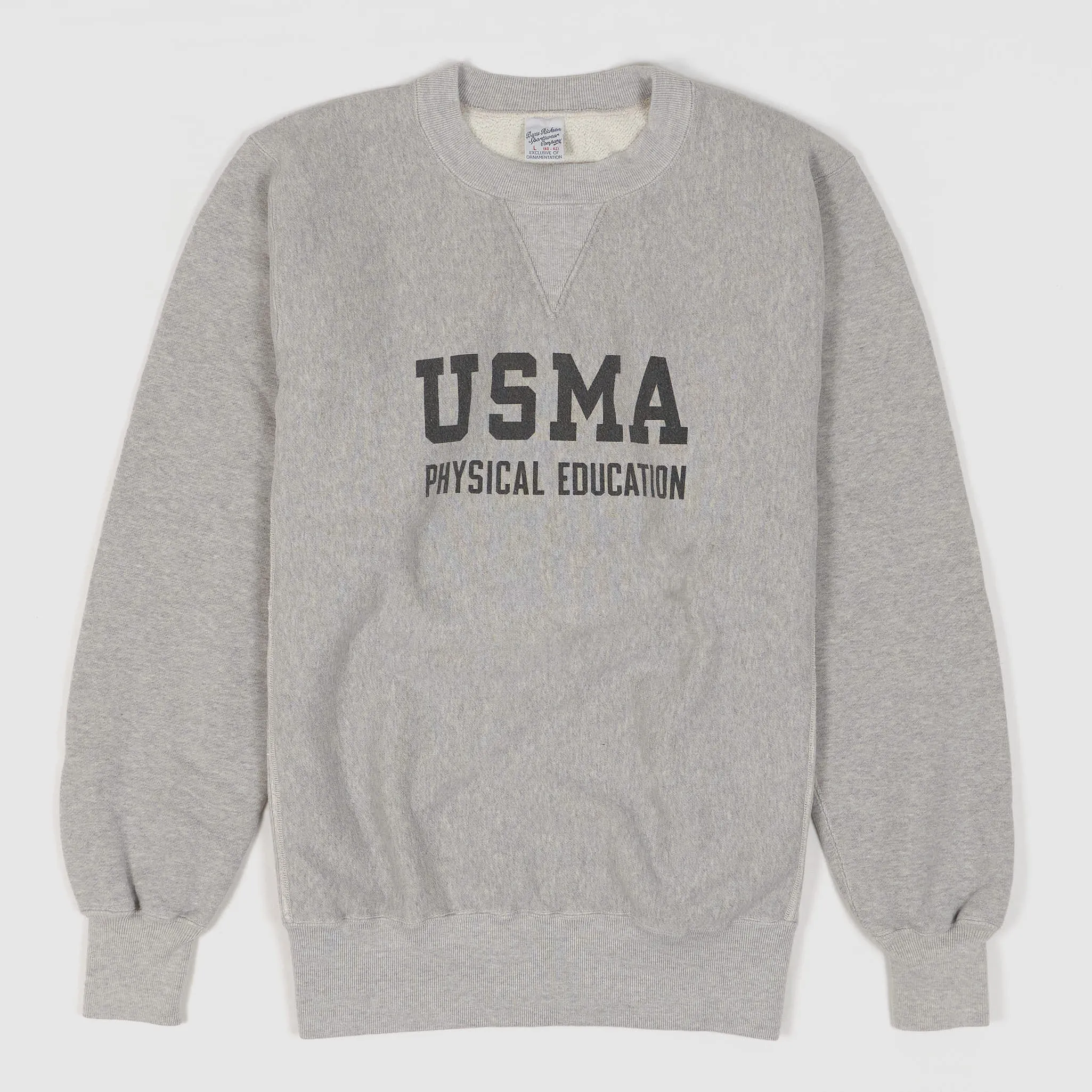 Buzz Rickson's Crew Neck Sweat Shirt "USMA Physical Education" sold by DeeCee style
