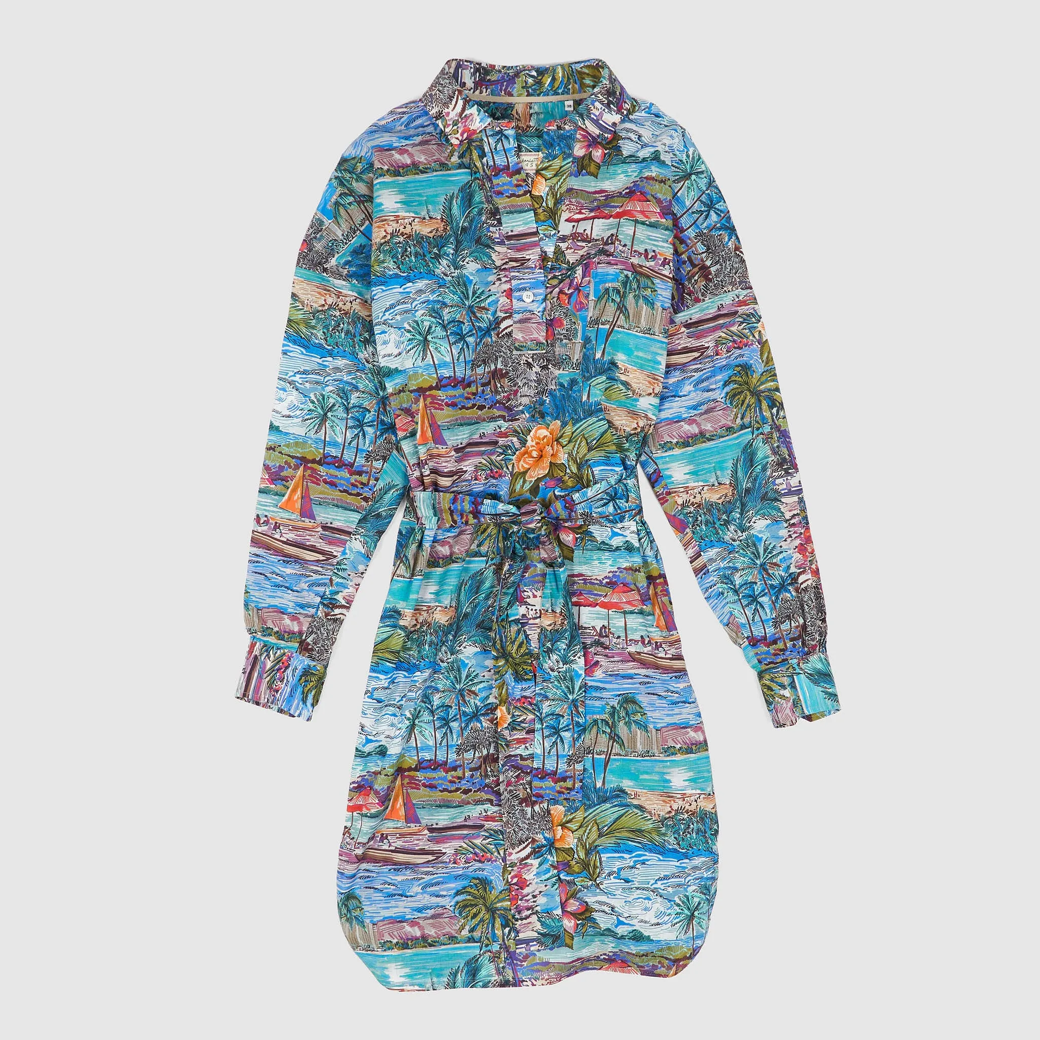 Tintoria Mattei Ladies Hawaiian Shirt Dress sold by DeeCee style product image thumbnail 2