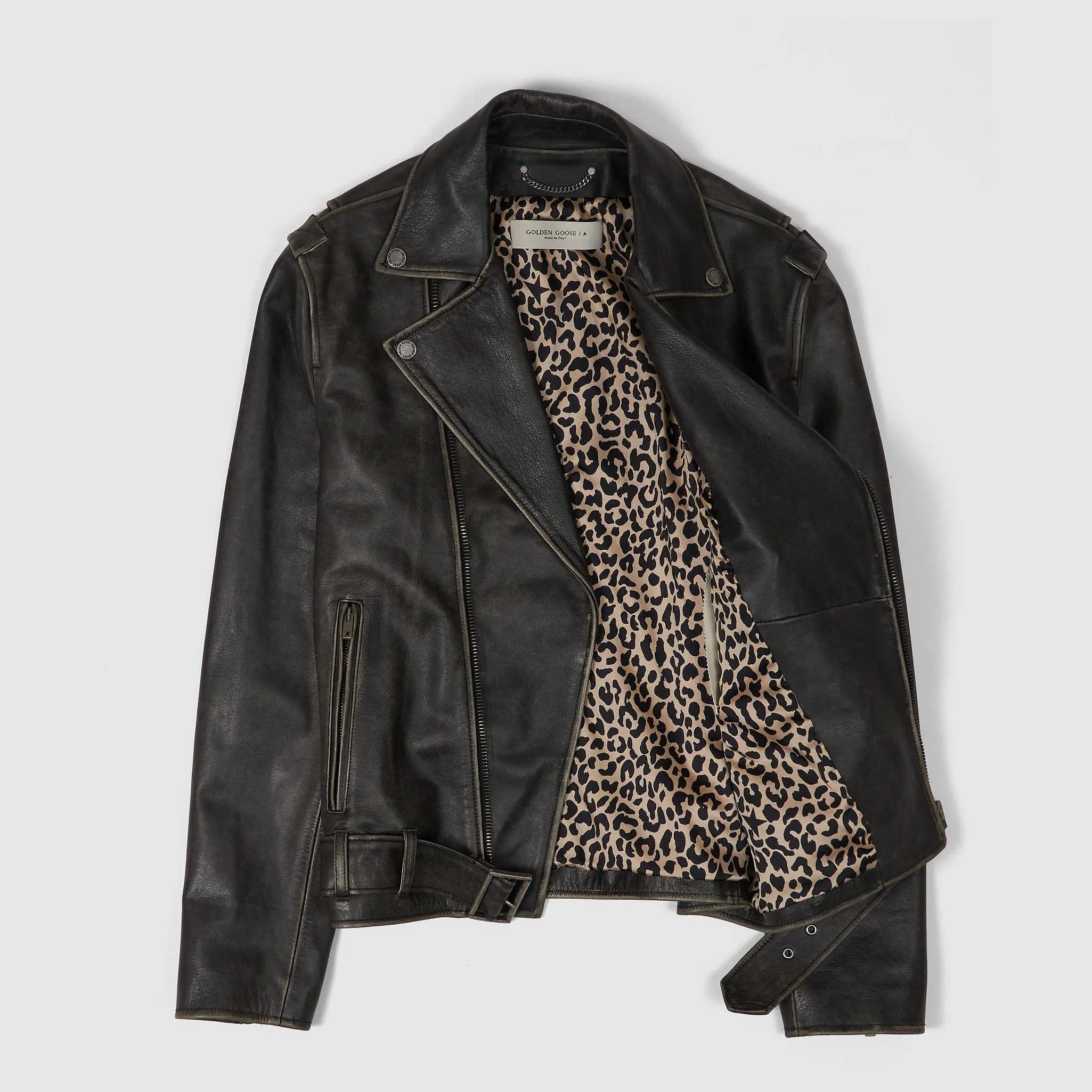 Golden Goose Distressed Bull Leather Jacket Ladies/ Men sold by DeeCee style product image thumbnail 2