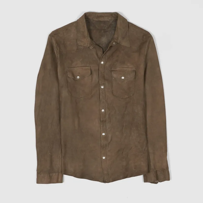 Salvatore Santoro Leather Western Overshirt Jacket UNISEX sold by DeeCee style