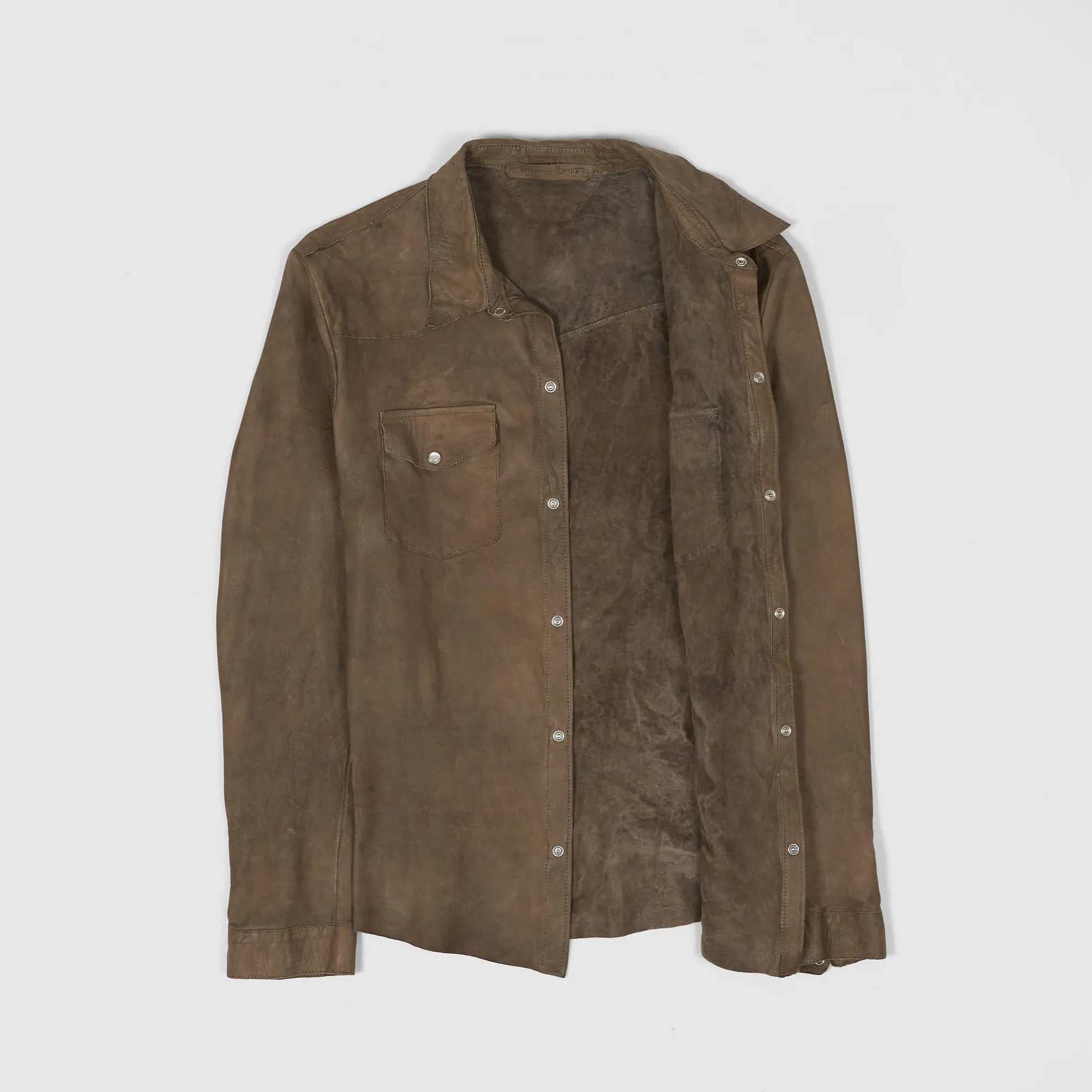 Salvatore Santoro Leather Western Overshirt Jacket UNISEX sold by DeeCee style product image thumbnail 2