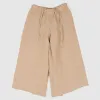 Vlas Blomme Ladies  Cropped Wide Fitted Linen Pants sold by DeeCee style