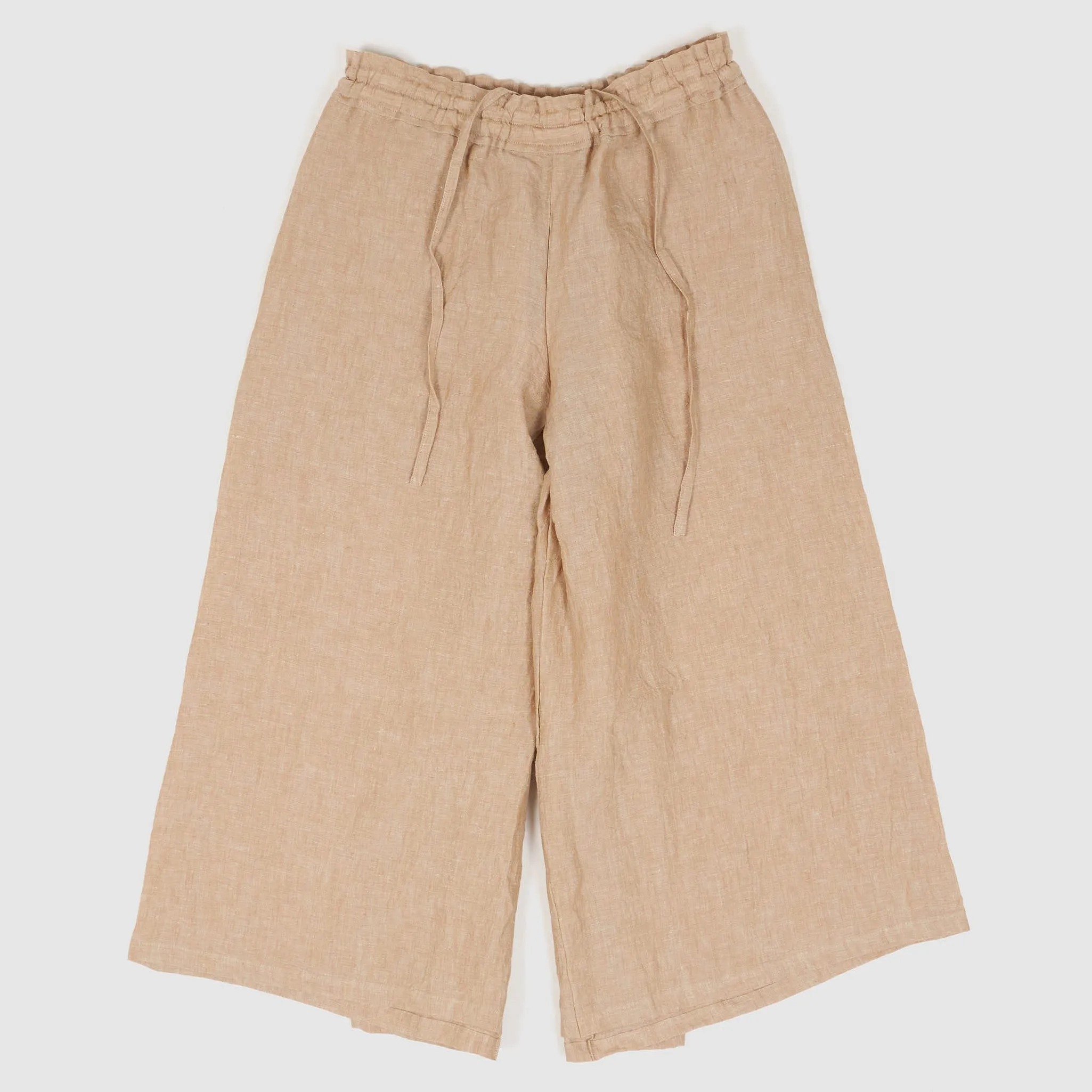 Vlas Blomme Ladies Cropped Wide Fitted Linen Pants sold by DeeCee style