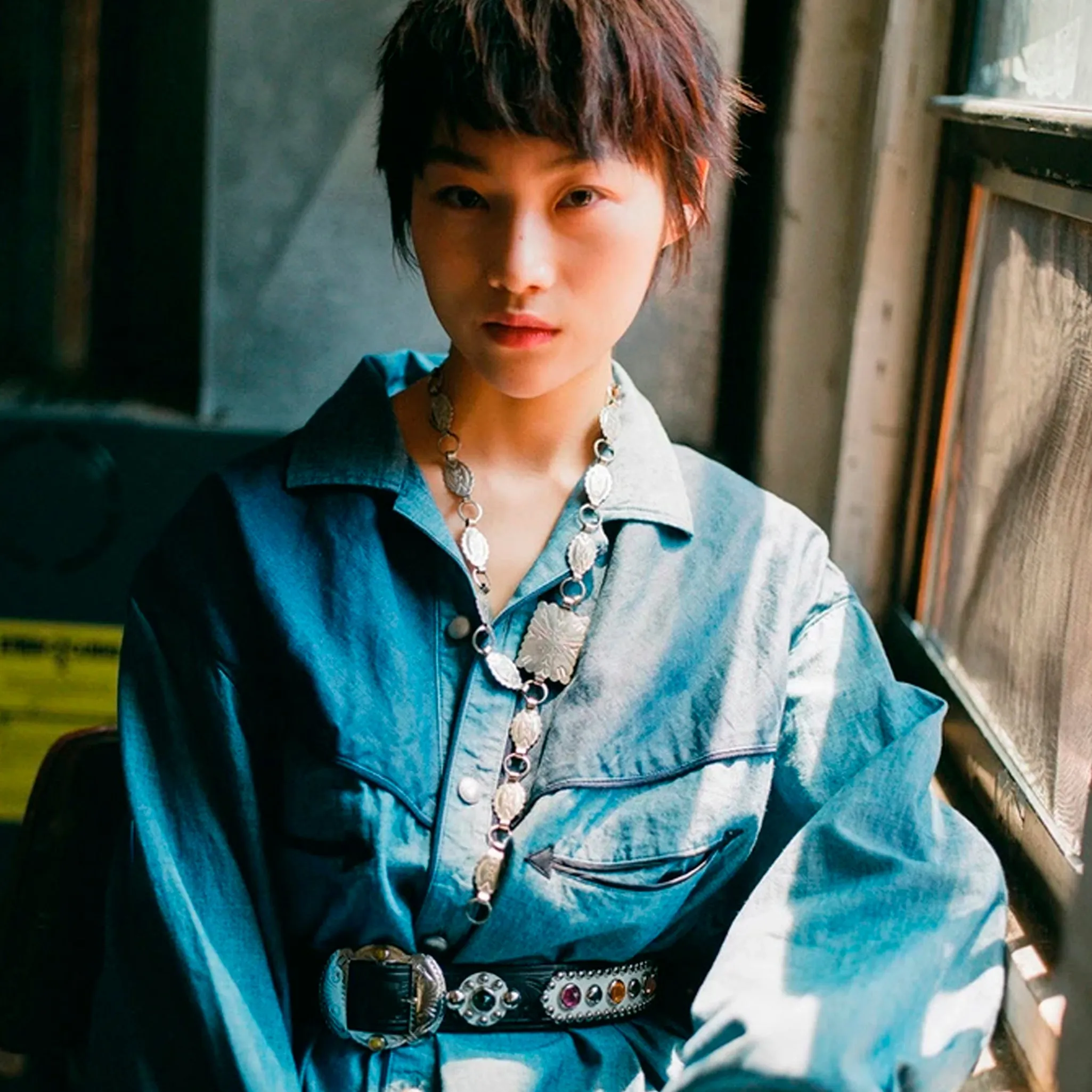 Tanaka NY TYO Ladies Western Style Overshirt Dress sold by DeeCee style product image thumbnail 4