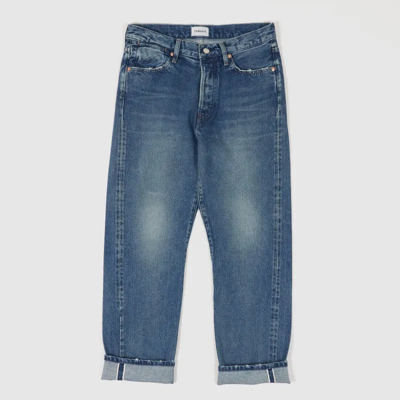 Tanaka NY TYO Ladies The Straight Jeans 5-Pocket Selvage Stone Washed sold by DeeCee style
