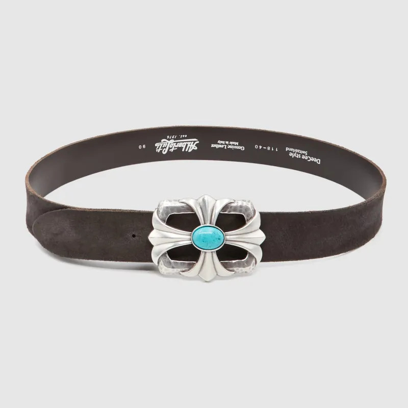 DeeCee style x Alberto Luti Unisex Western Belt with Big Buckle sold by DeeCee style