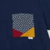 FDMTL Short Sleeve Sashiko Patch Pocket Crew Neck T-Shirt sold by DeeCee style