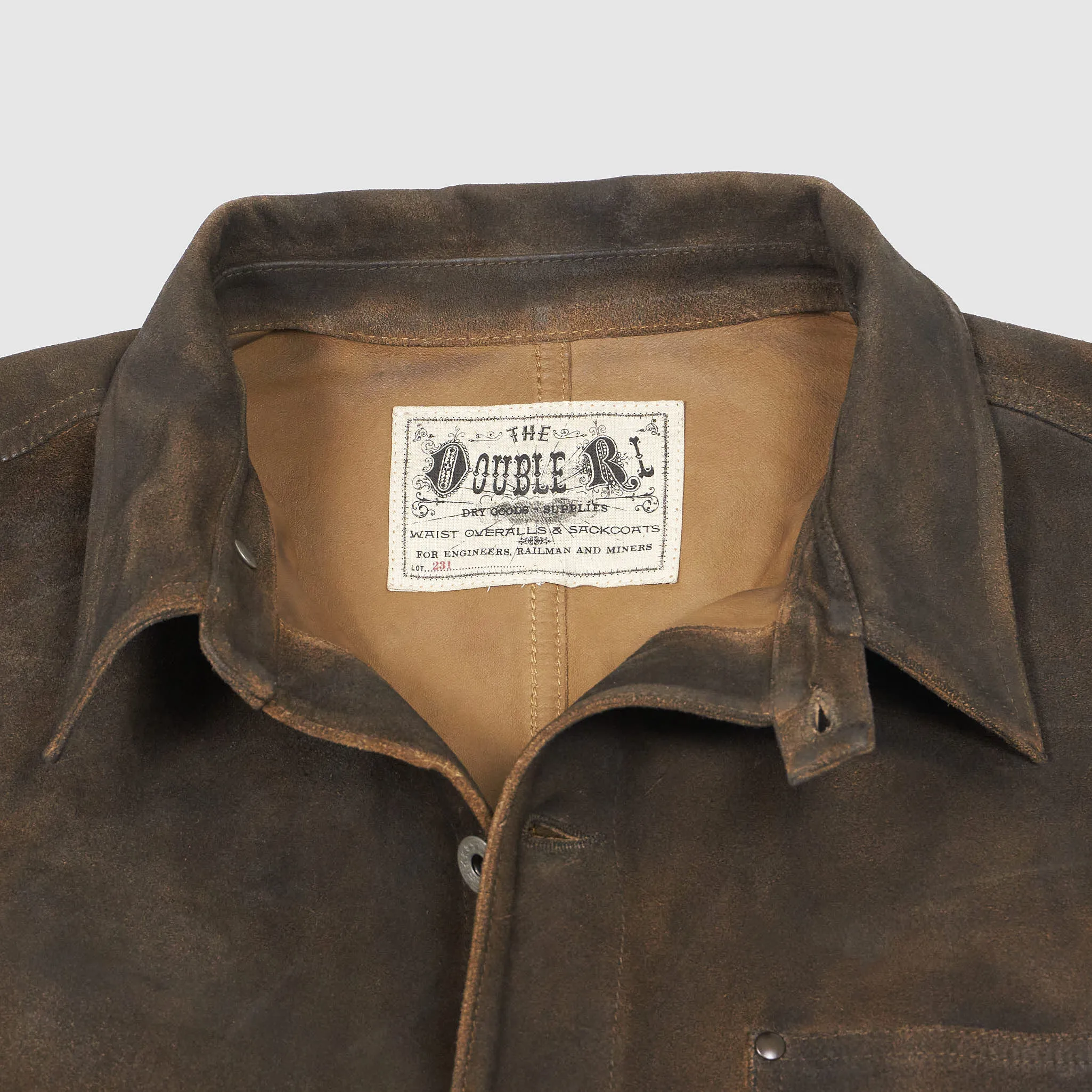 Double RL Roughout Unlined Leather Work Jacket sold by DeeCee style product image thumbnail 4