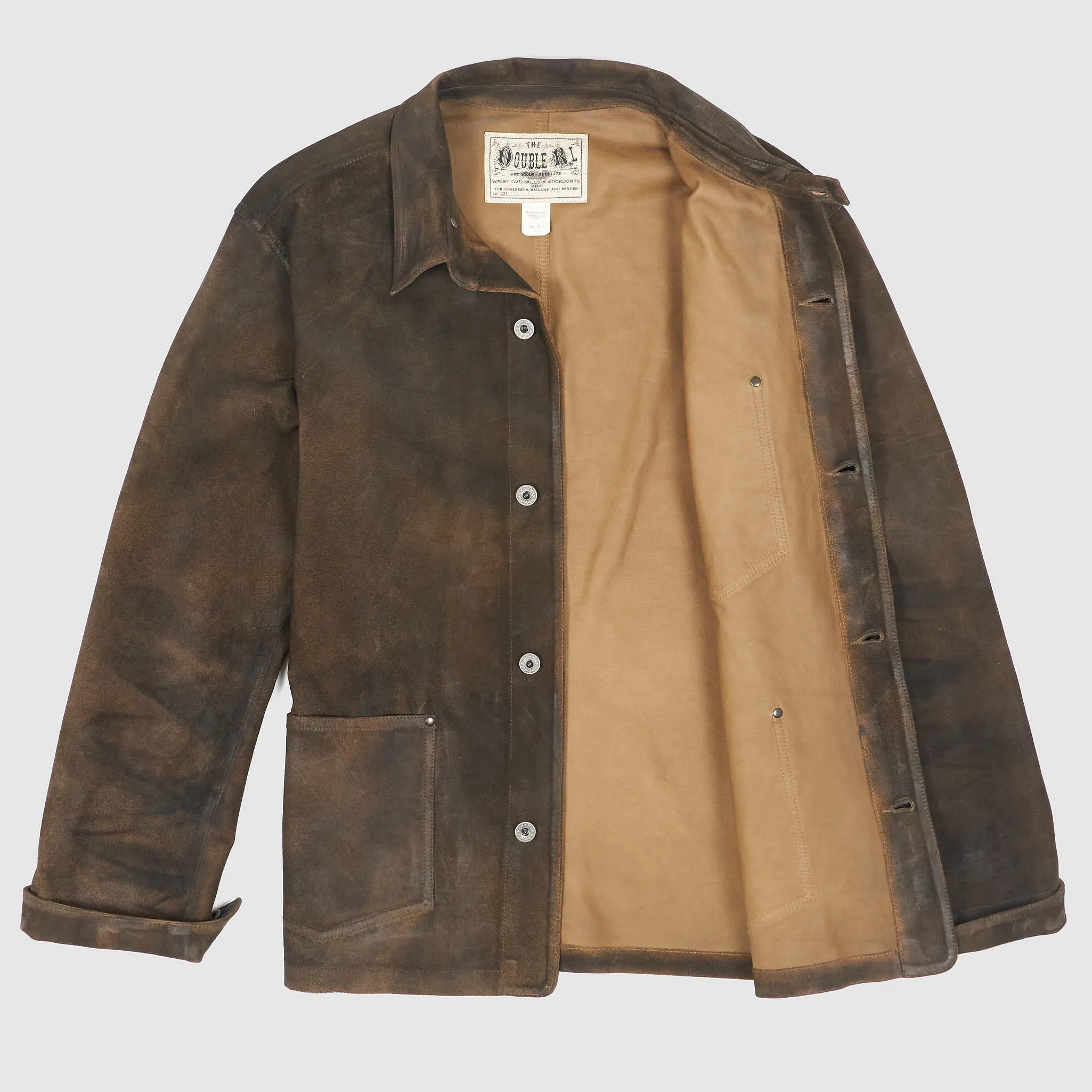 Double RL Roughout Unlined Leather Work Jacket sold by DeeCee style product image thumbnail 2