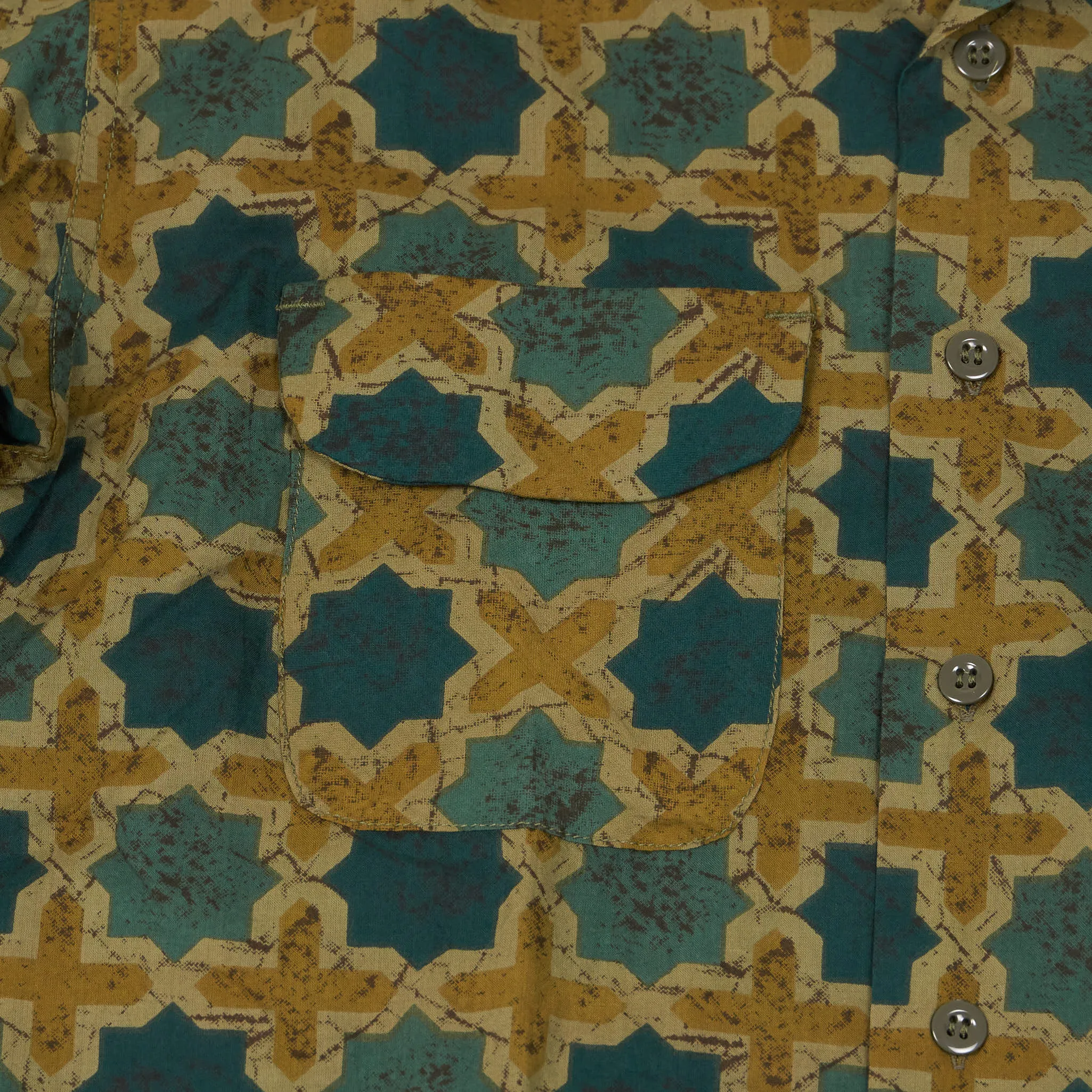 Engineered Garment Long Sleeve Camp Collar Batik Shirt sold by DeeCee style product image thumbnail 4