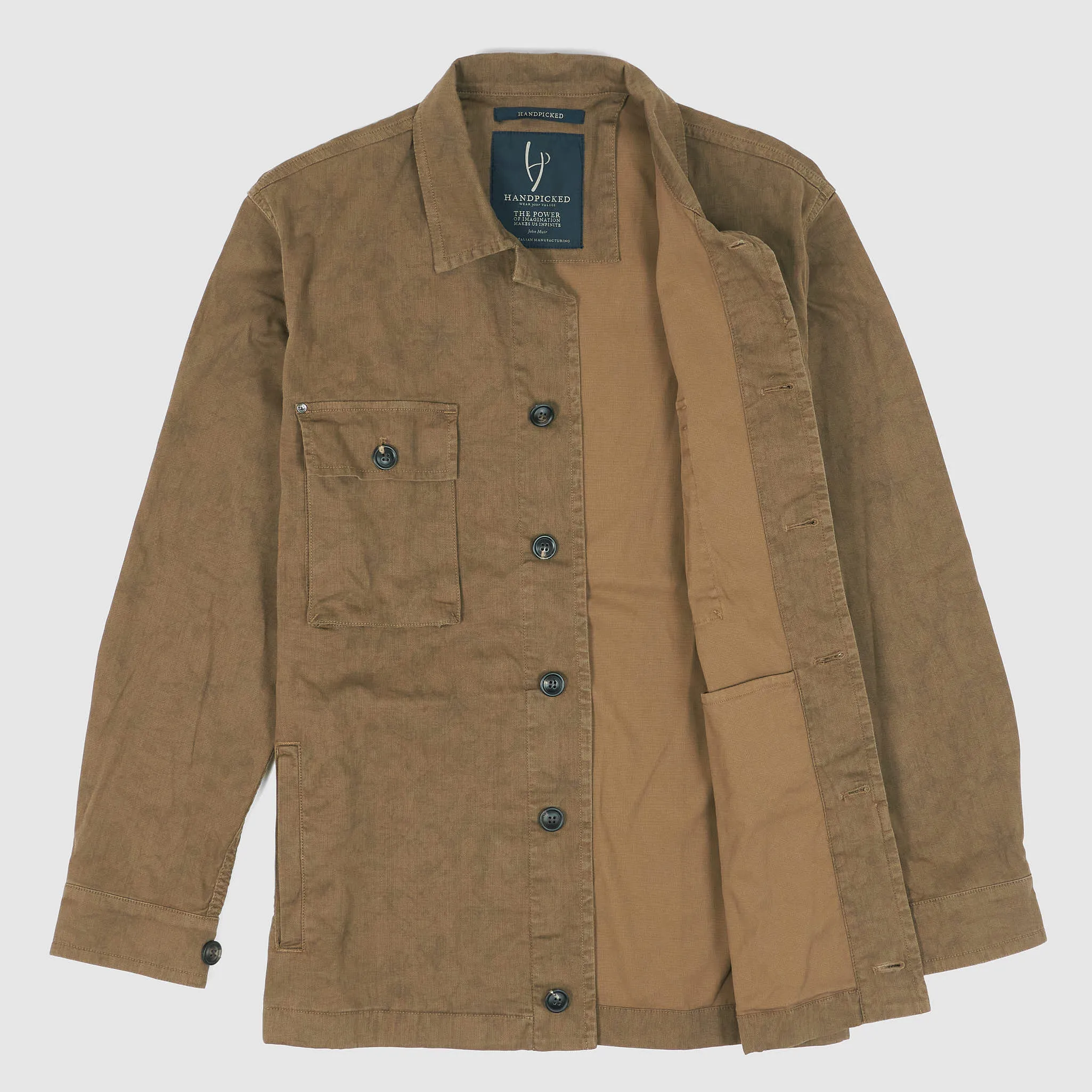 Handpicked Lightweight Cotton Overshirt sold by DeeCee style product image thumbnail 2