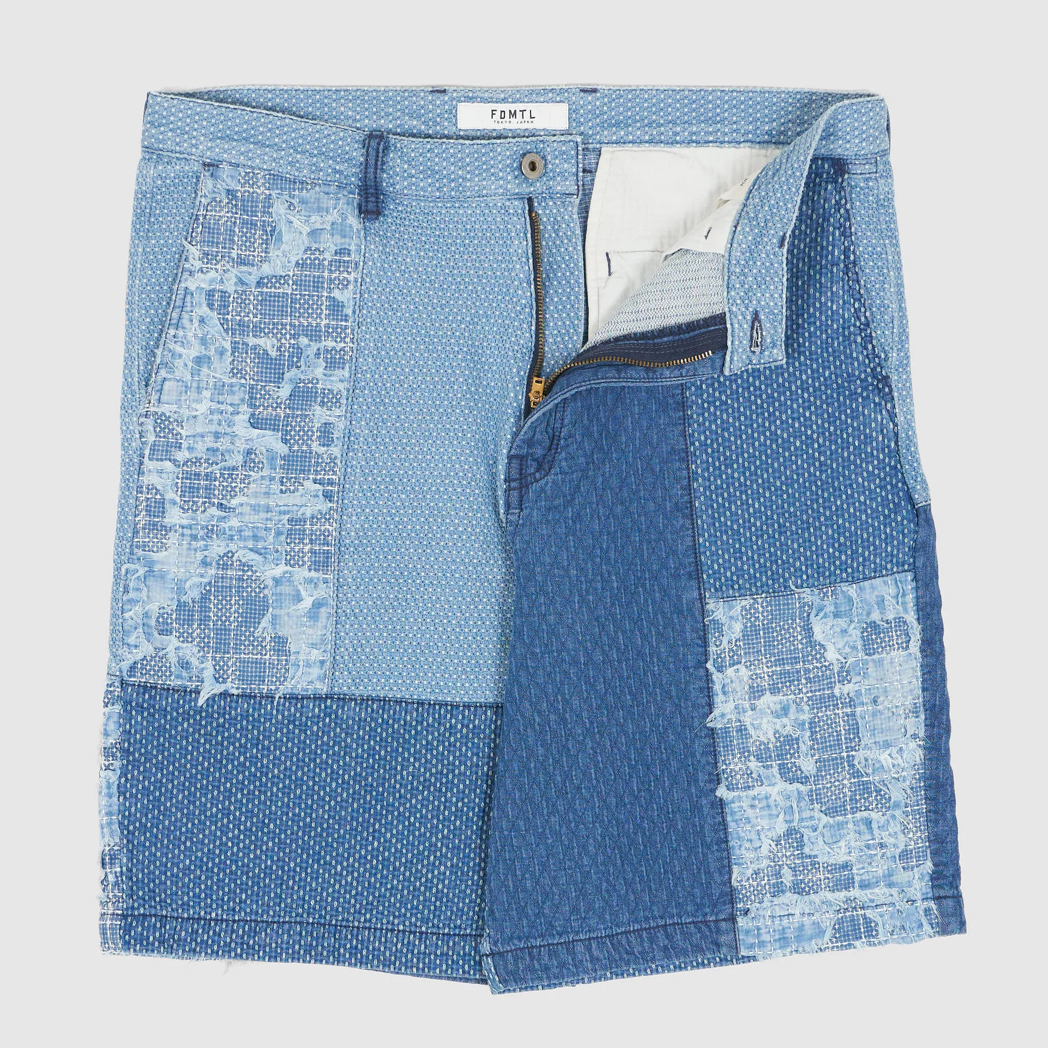 FDMTL Patchwork 3YR Wash Sashiko Bermuda Shorts sold by DeeCee style product image thumbnail 2