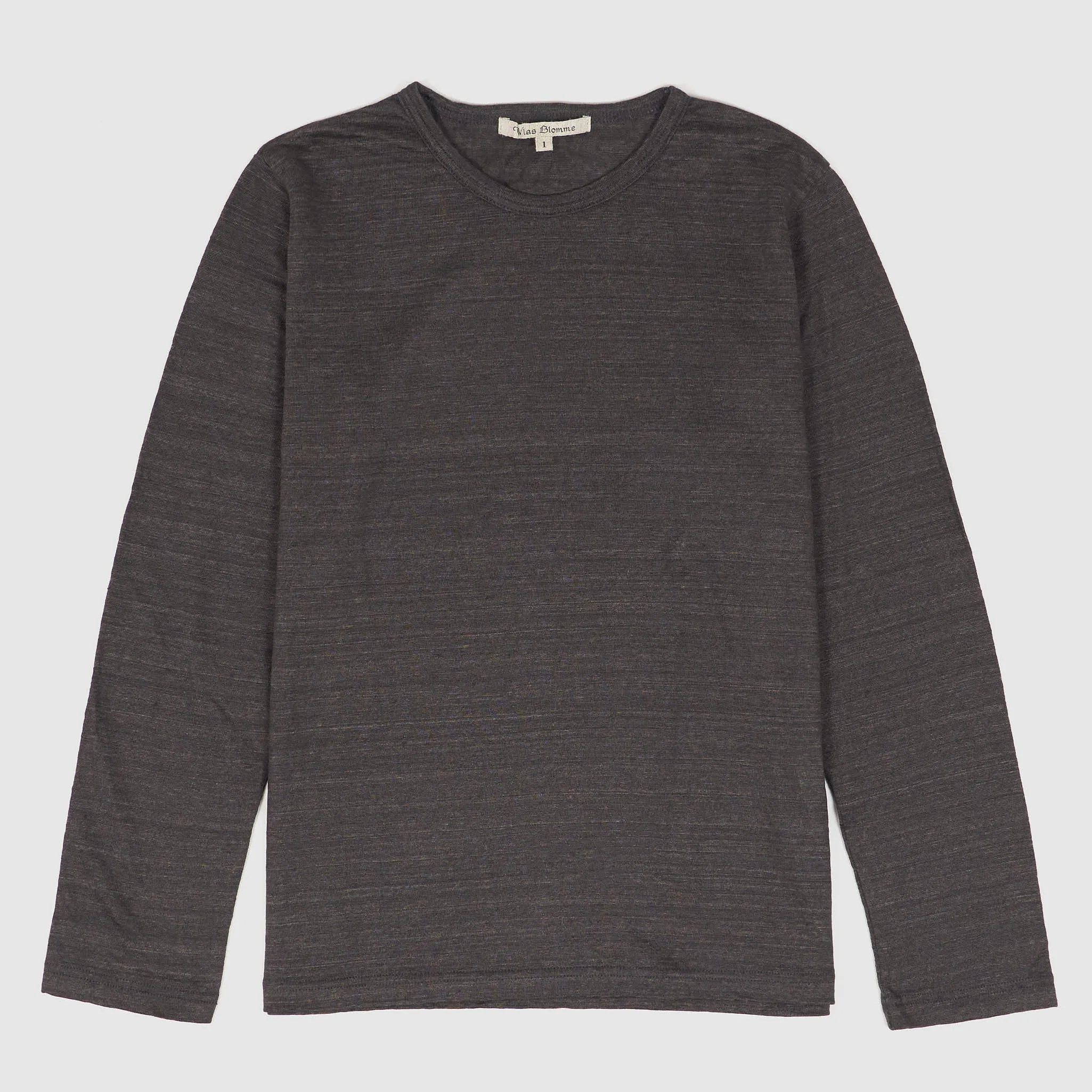 Vlas Blomme Ladies Long Crew Neck Linen Sleeve T-Shirt sold by DeeCee style product image thumbnail 4