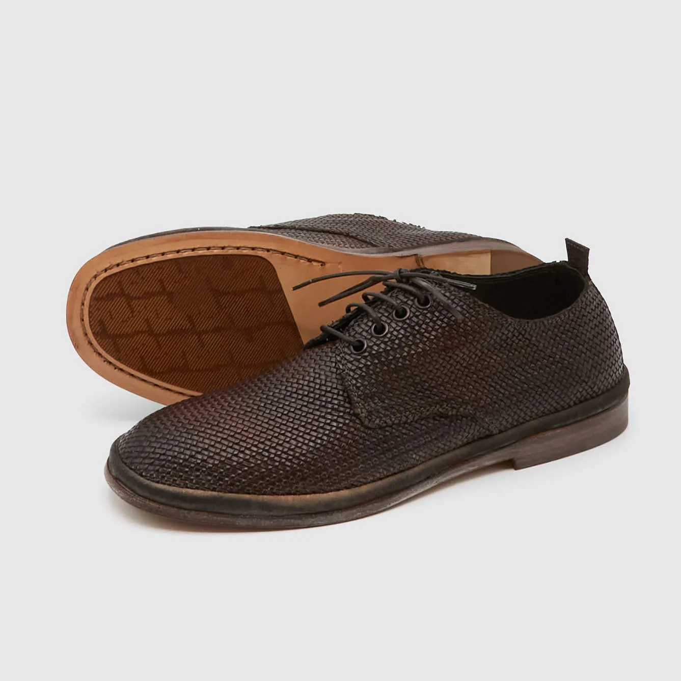 Moma Ladies Braided Intreccio Derby Shoes sold by DeeCee style product image thumbnail 2