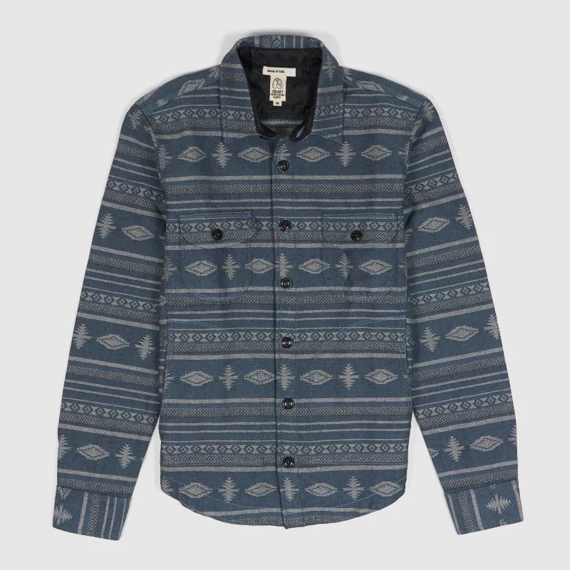 Hiroshi Kato Jaquard Overshirt Shirt Jacket sold by DeeCee style