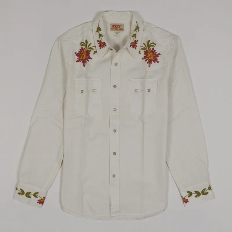 Double RL Embroidered Western Sawtooth Pocket Shirt sold by DeeCee style