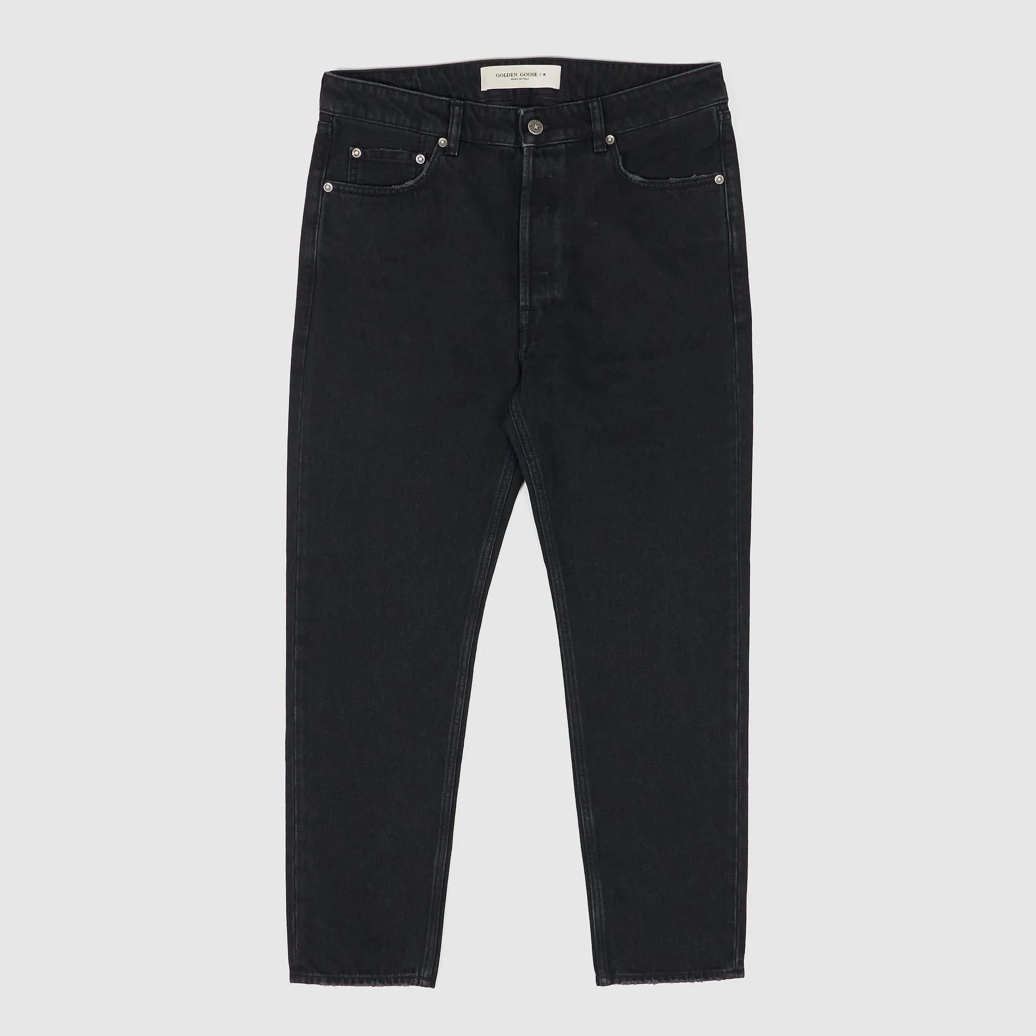 Golden Goose 5-Pocket Black Denim Relaxed Jeans sold by DeeCee style