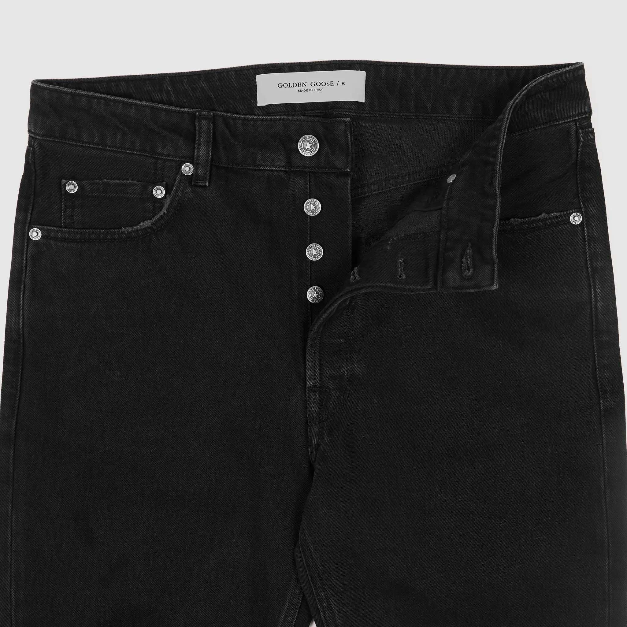Golden Goose 5-Pocket Black Denim Relaxed Jeans sold by DeeCee style product image thumbnail 4