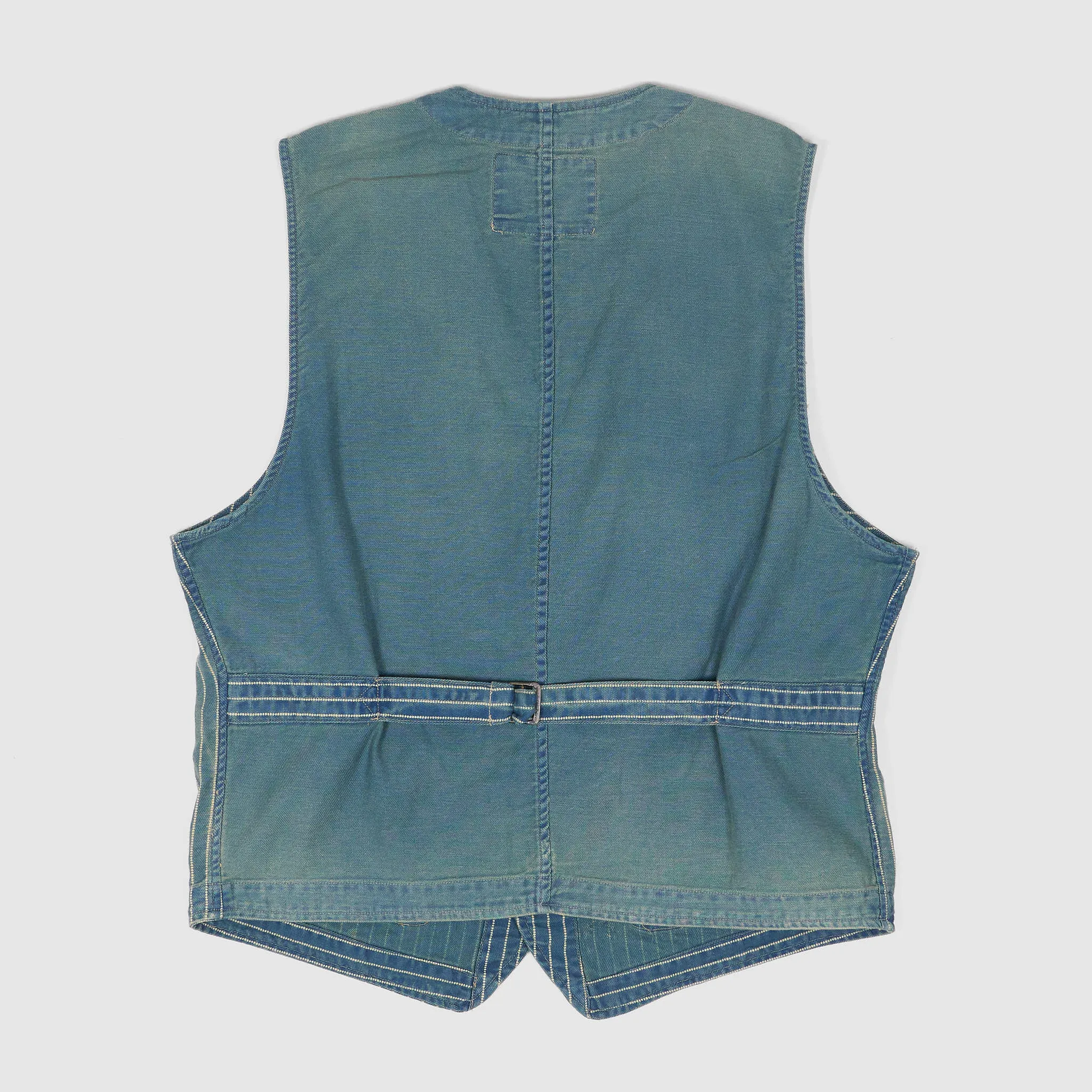 Double RL Dotted Striped Twill Vest sold by DeeCee style product image thumbnail 2