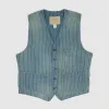 Double RL Dotted  Striped Twill Vest sold by DeeCee style