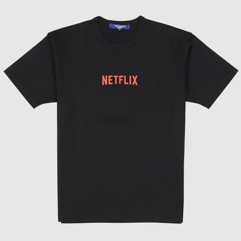 Junya Watanabe Man Netflix Short Sleeve Crew Neck T-Shirt sold by DeeCee style