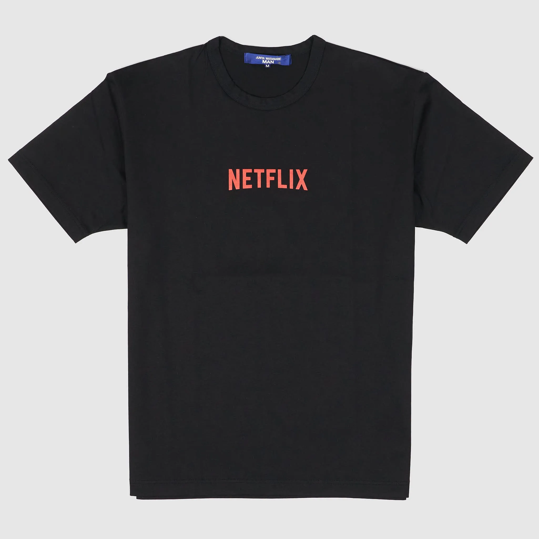 Junya Watanabe Man Netflix Short Sleeve Crew Neck T-Shirt sold by DeeCee style