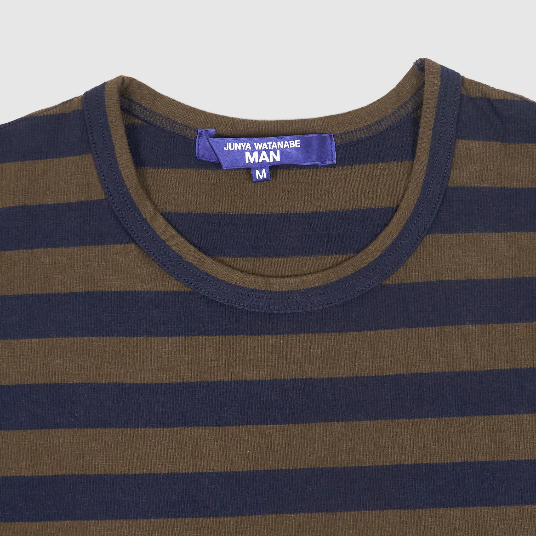 Junya Watanabe Man Striped Short Sleeve Crew Neck T-Shirt sold by DeeCee style product image thumbnail 3