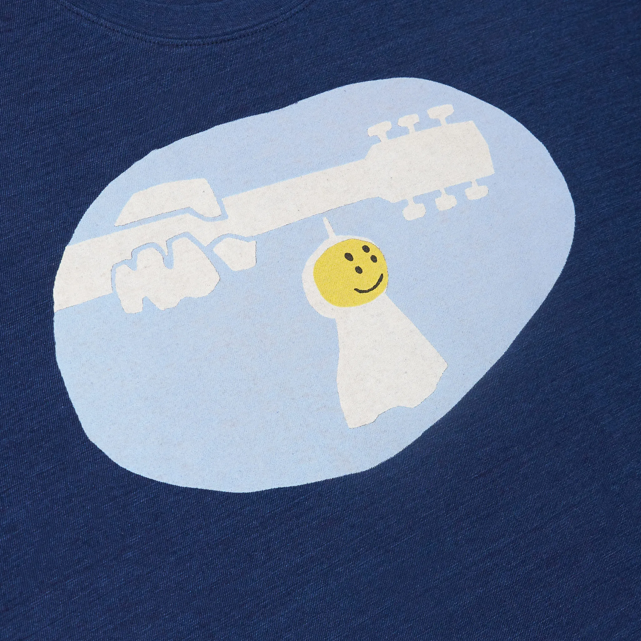 Kapital Short Sleeve Crew Neck Teru Teru Woodstock Smiley T-Shirt sold by DeeCee style product image thumbnail 3