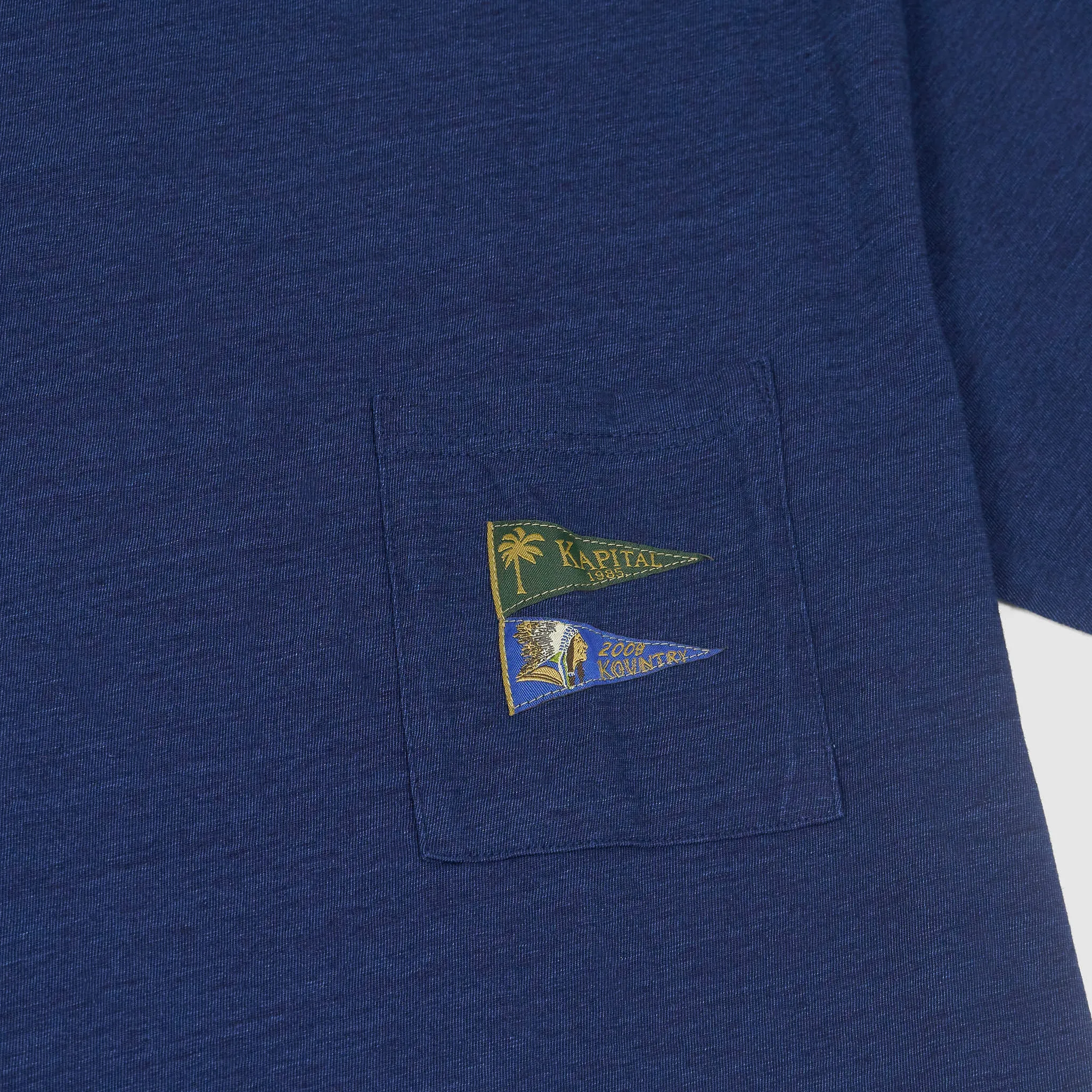 Kapital Short Sleeve Crew Neck Basic Flags T-Shirt sold by DeeCee style product image thumbnail 4