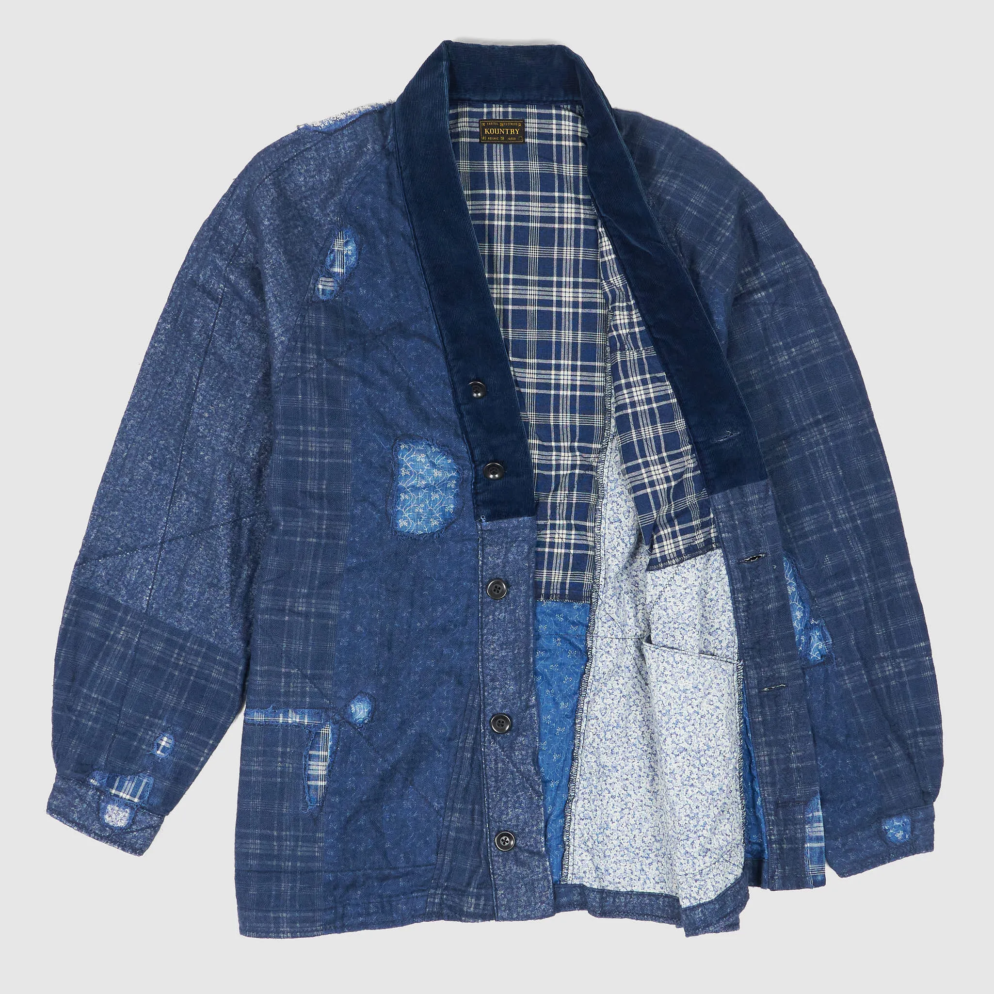 Kapital Indigo Patchwork Nora- Dot Tiger Juvan Shashiko Shirt Kimono sold by DeeCee style product image thumbnail 2