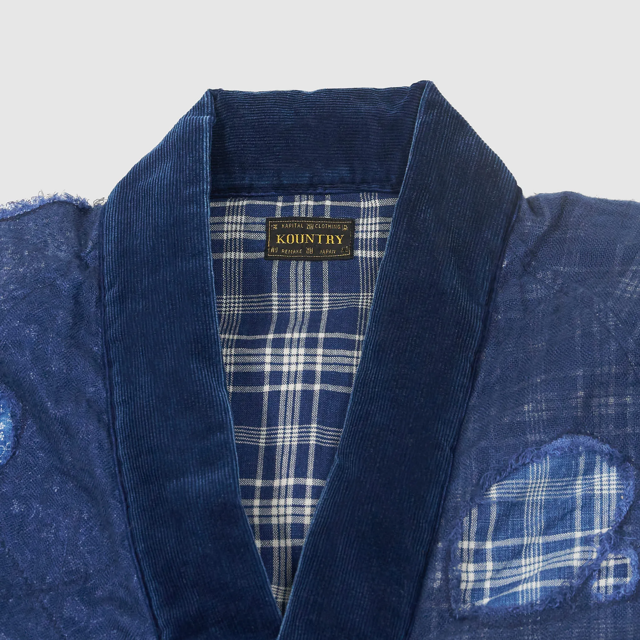 Kapital Indigo Patchwork Nora- Dot Tiger Juvan Shashiko Shirt Kimono sold by DeeCee style product image thumbnail 4