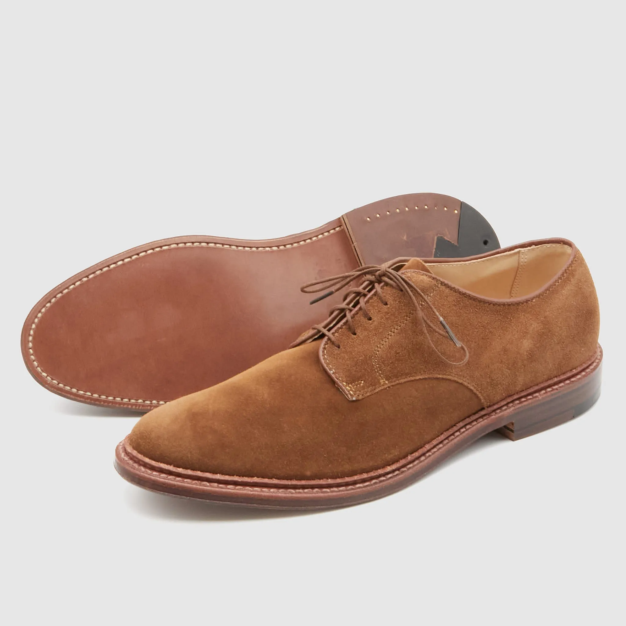 Alden Plain Toe Blucher quarter lined Snuff Suede Vamp 29336F sold by DeeCee style product image thumbnail 2