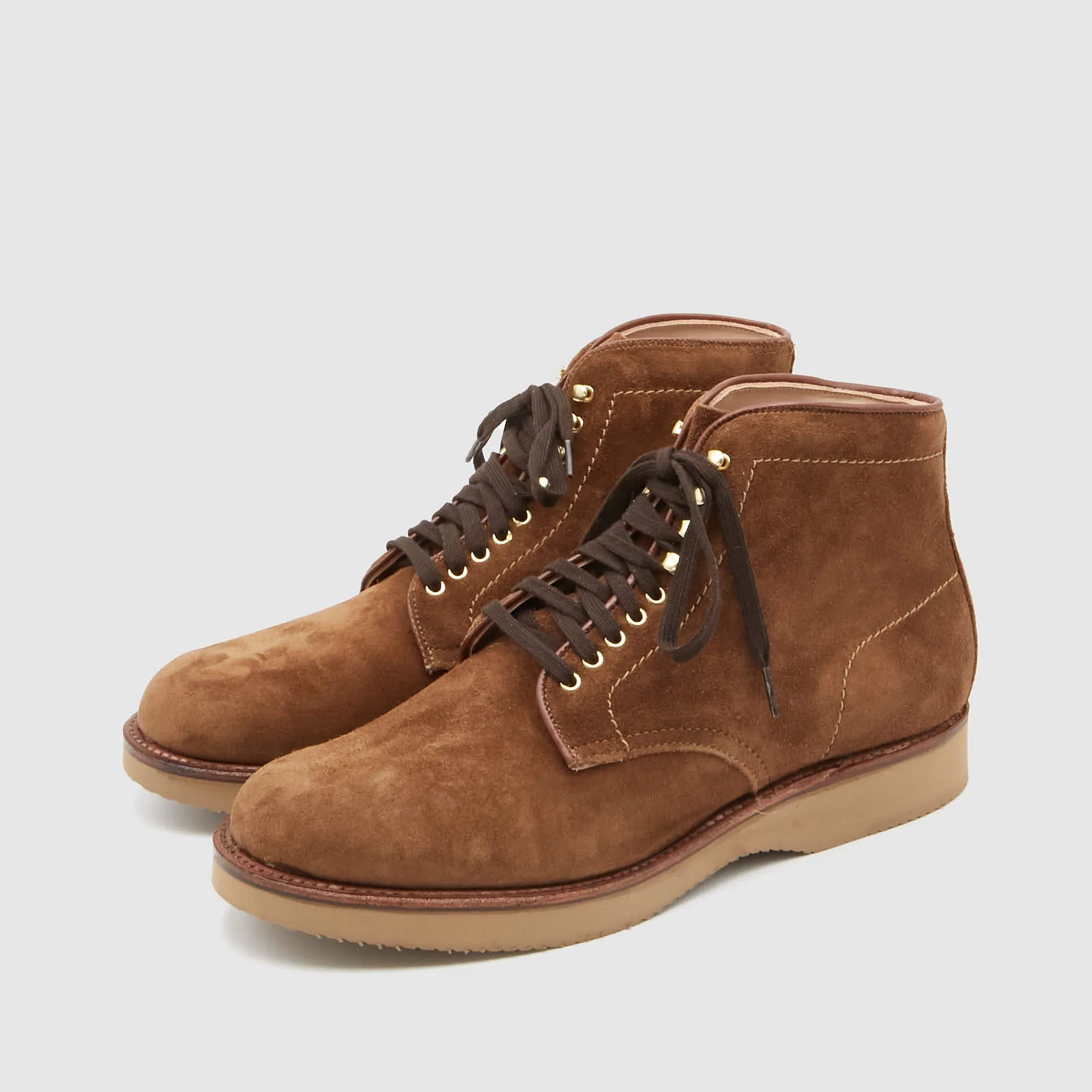 Alden Snuff Suede Lined Lace Up Boot sold by DeeCee style