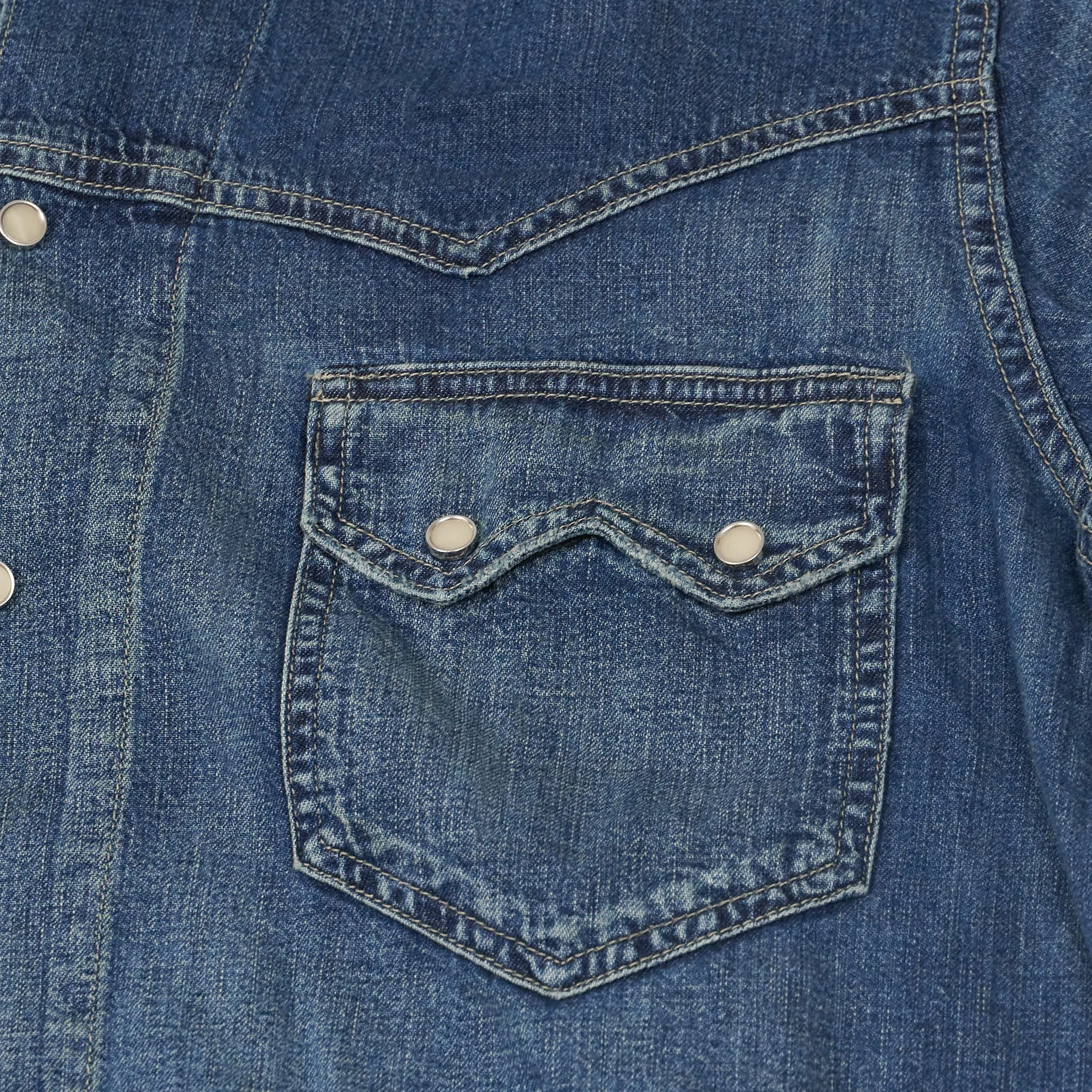 Double RL Lightweight Western Denim Jacket sold by DeeCee style product image thumbnail 5