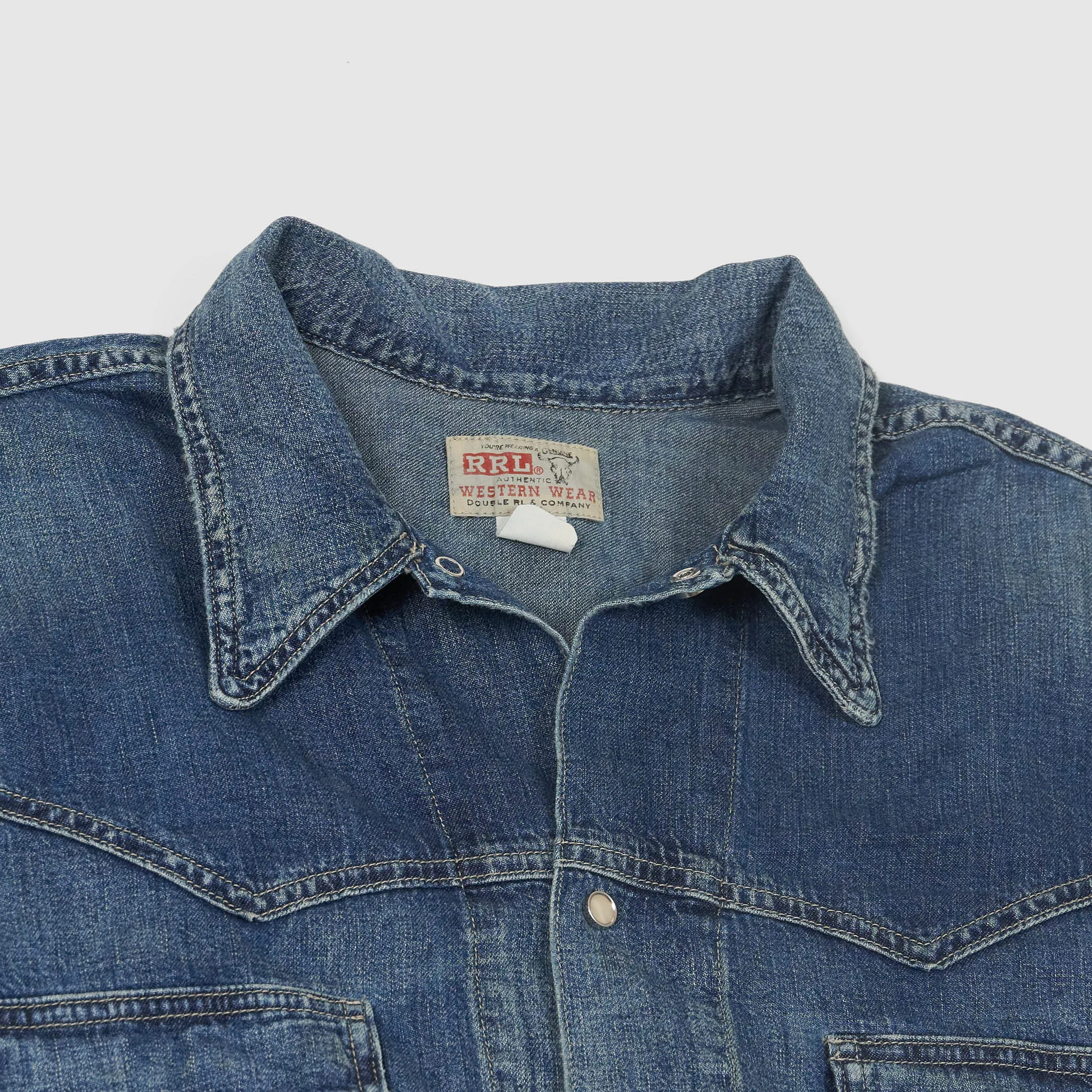 Double RL Lightweight Western Denim Jacket sold by DeeCee style product image thumbnail 3