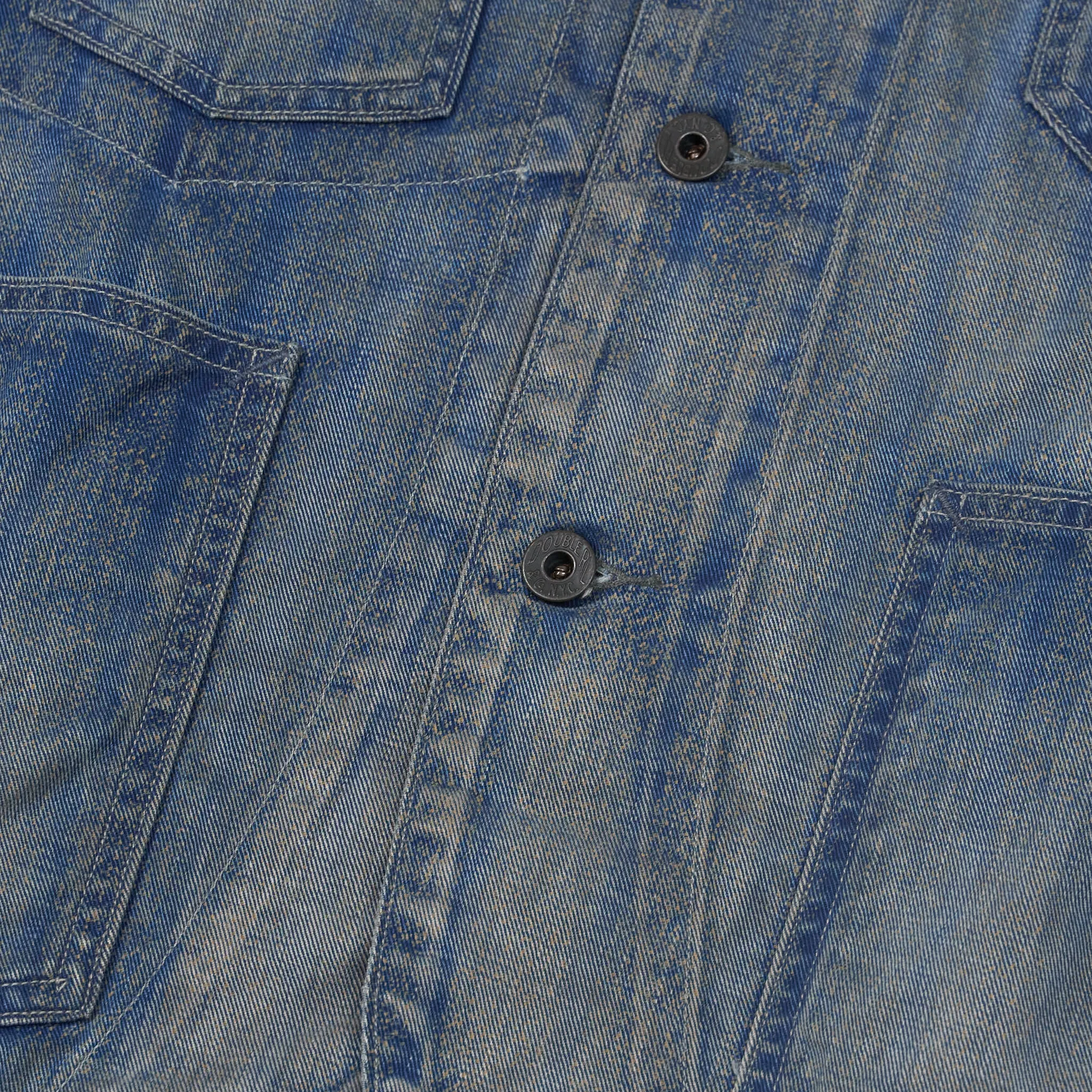 Double RL Railman Indigo Striped Twill Engineer Jacket sold by DeeCee style product image thumbnail 4