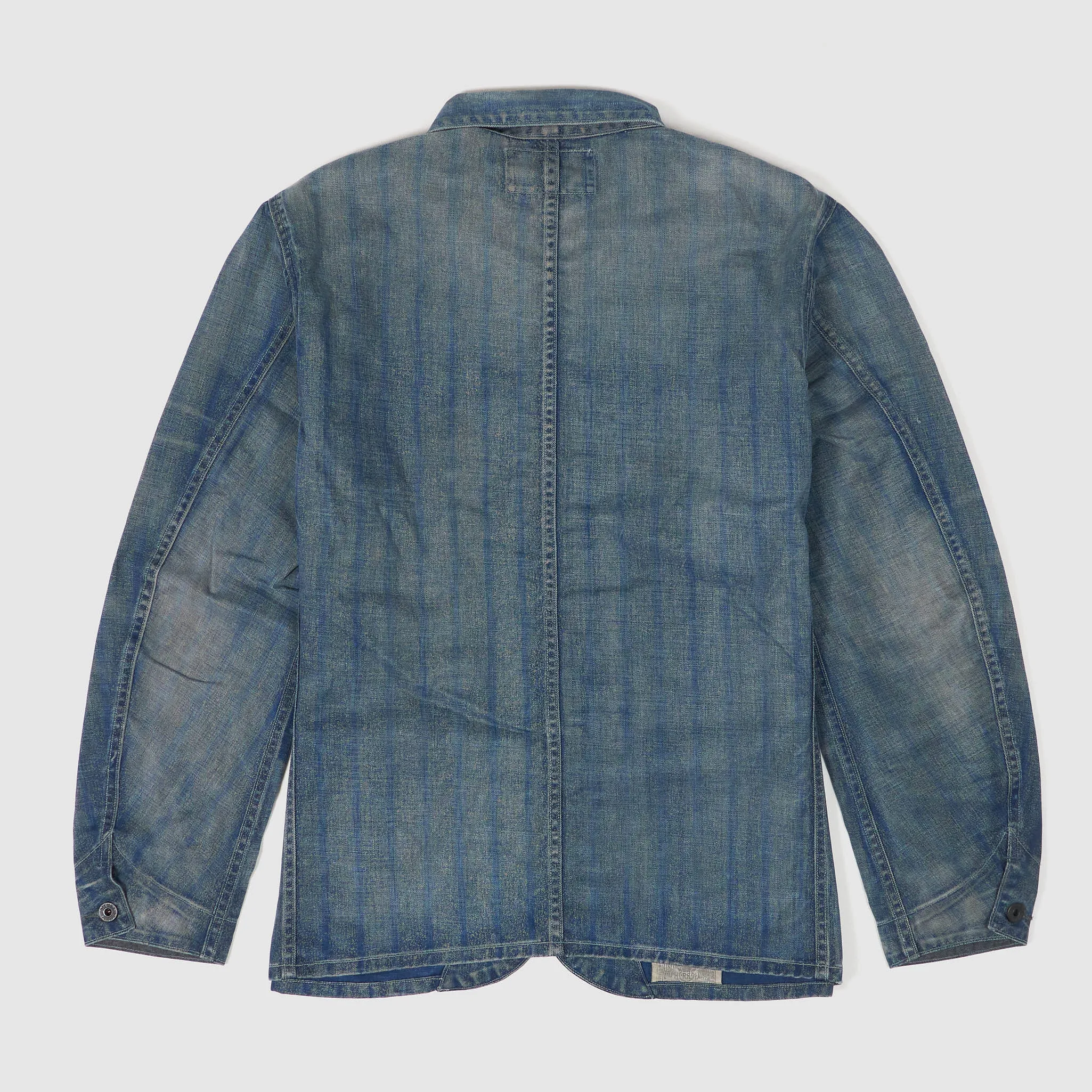 Double RL Railman Indigo Striped Twill Engineer Jacket sold by DeeCee style product image thumbnail 2