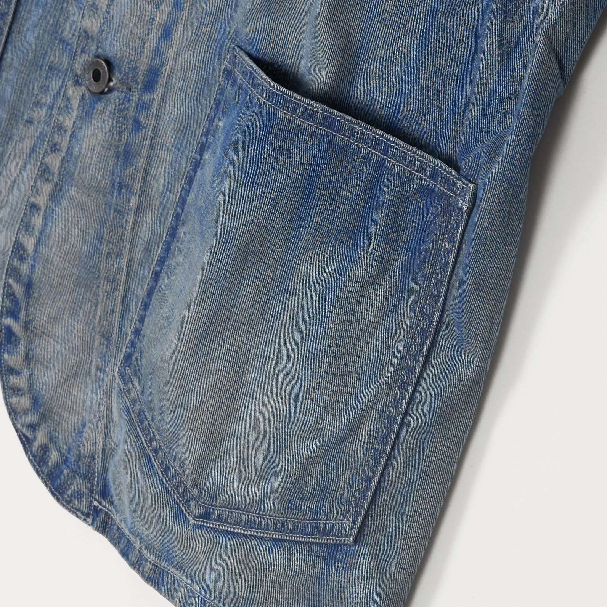 Double RL Railman Indigo Striped Twill Engineer Jacket sold by DeeCee style product image thumbnail 5