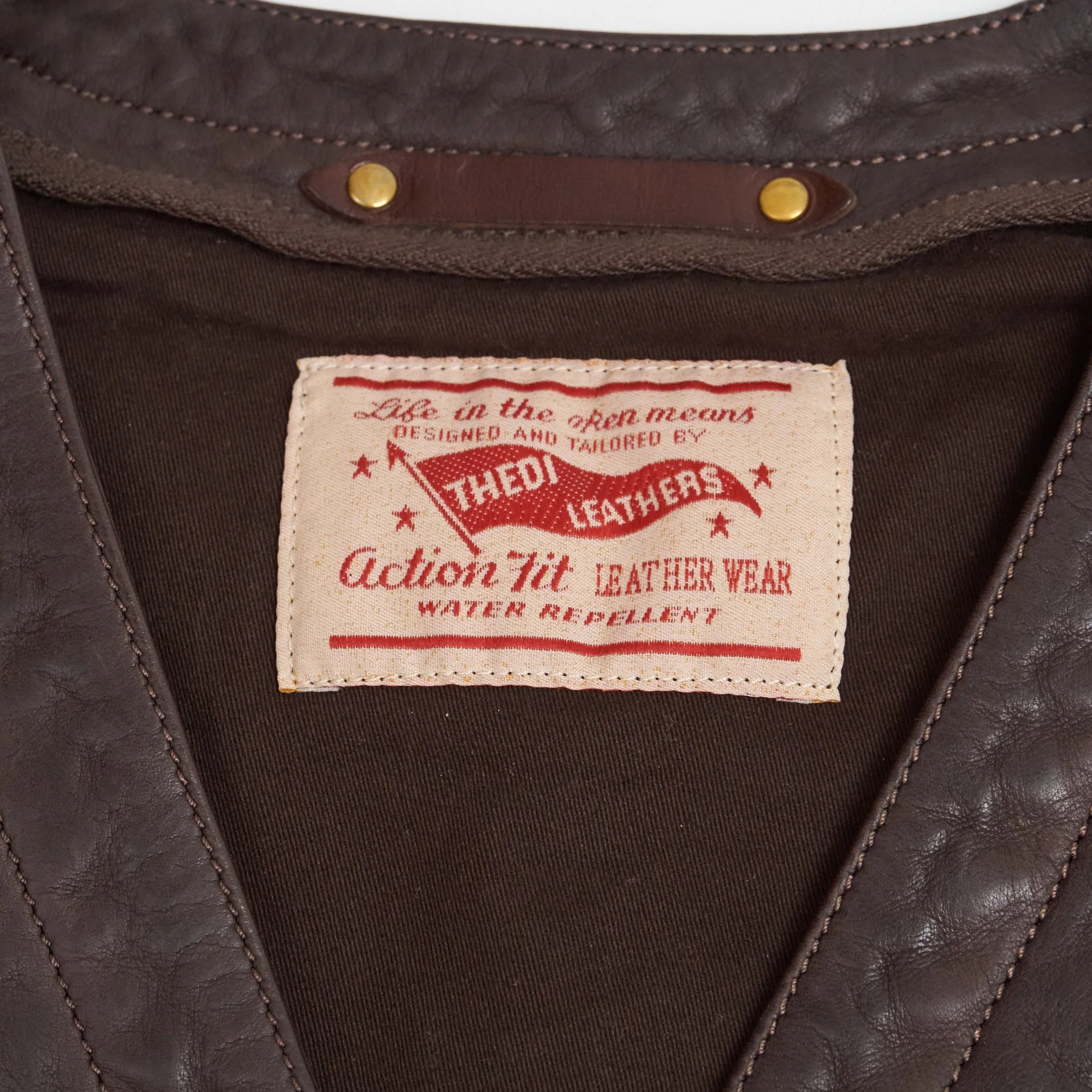 Thedi Leathers Horsehide Biker Vest sold by DeeCee style product image thumbnail 5