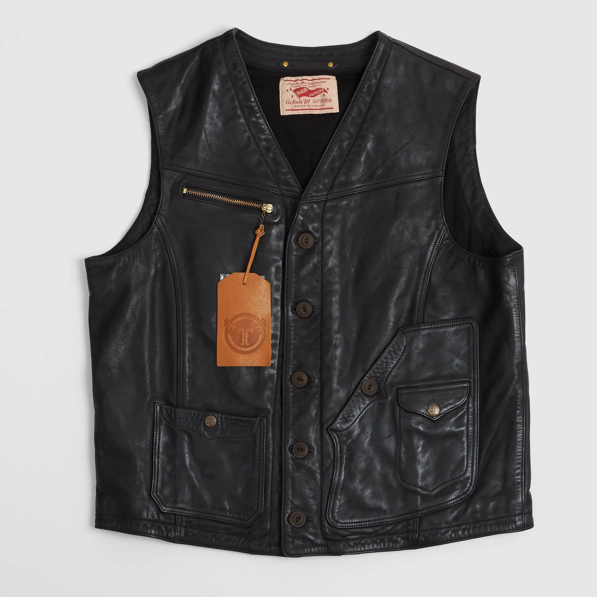 Thedi Leathers Horsehide Biker Vest sold by DeeCee style product image thumbnail 2