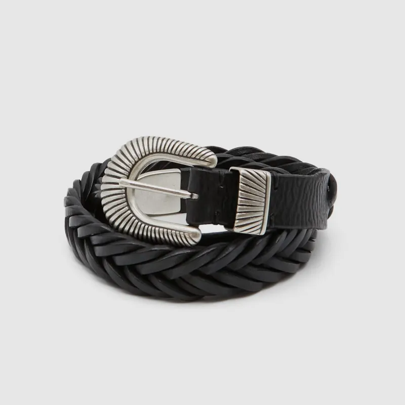 Golden Goose Braided Western Ranch Belt sold by DeeCee style
