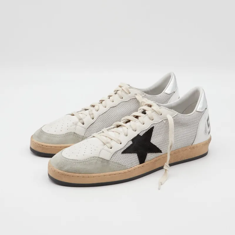 Golden Goose Ball Star Sil Black White Mesh Sil 7 Sneakers sold by DeeCee style