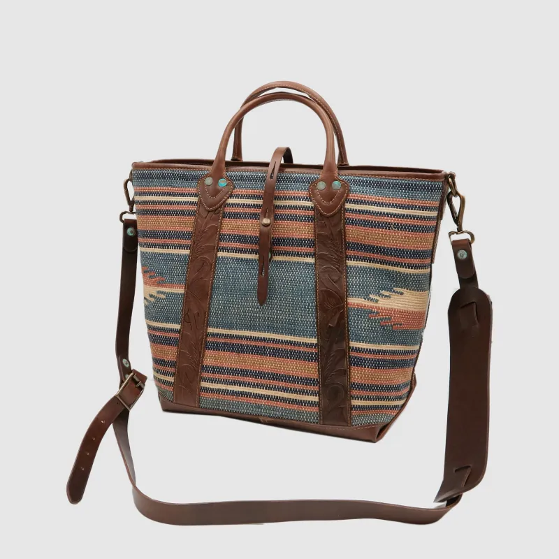 Double RL Woven Southwestern Tote Bag sold by DeeCee style