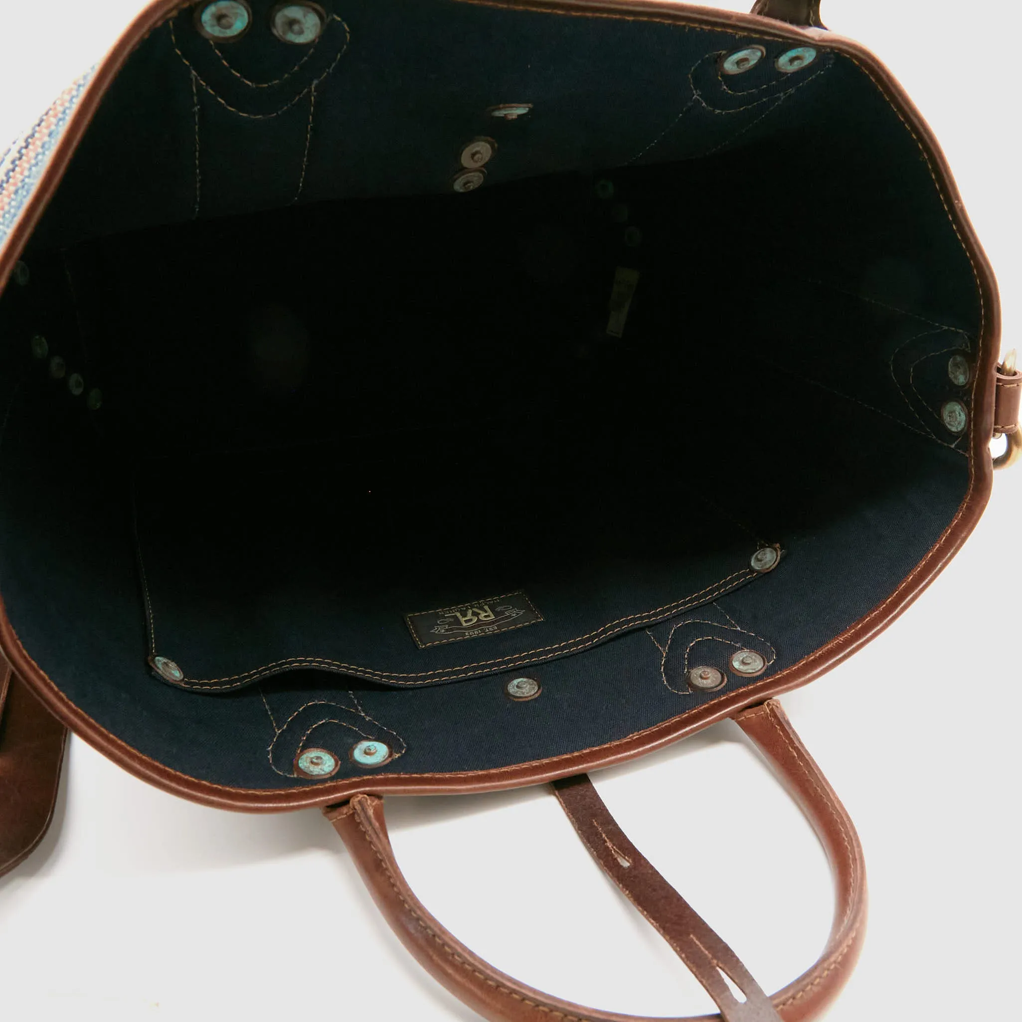 Double RL Woven Southwestern Tote Bag sold by DeeCee style product image thumbnail 4