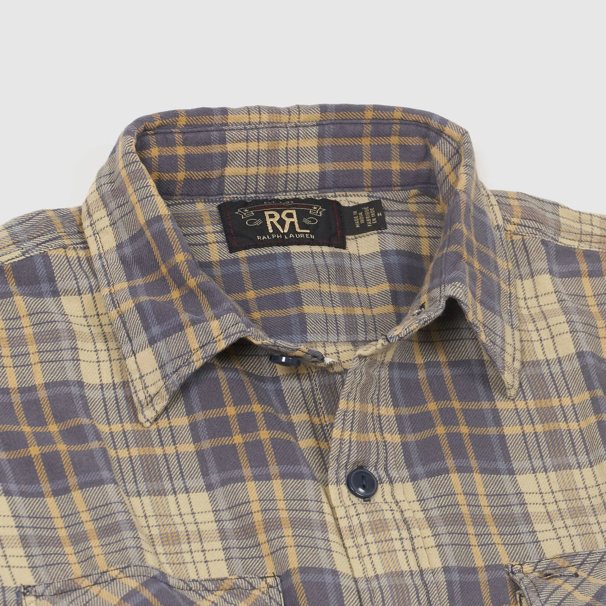 Double RL Plaid twill Workshirt sold by DeeCee style product image thumbnail 3
